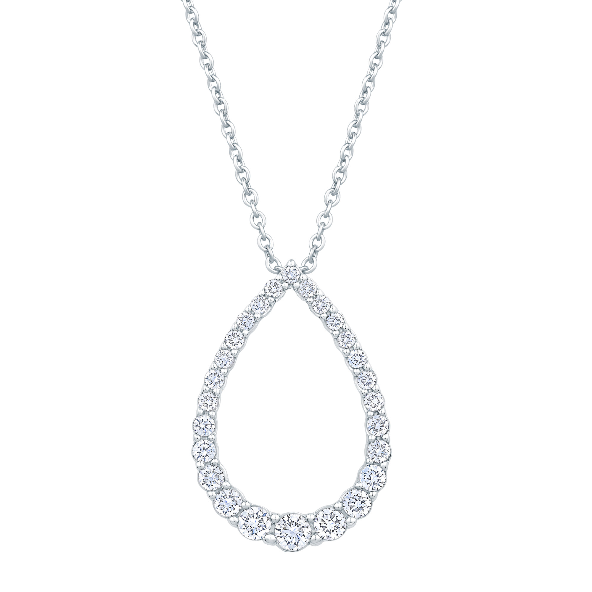 Round Brilliant Diamond Teardrop Pendant (0.30 ctw)