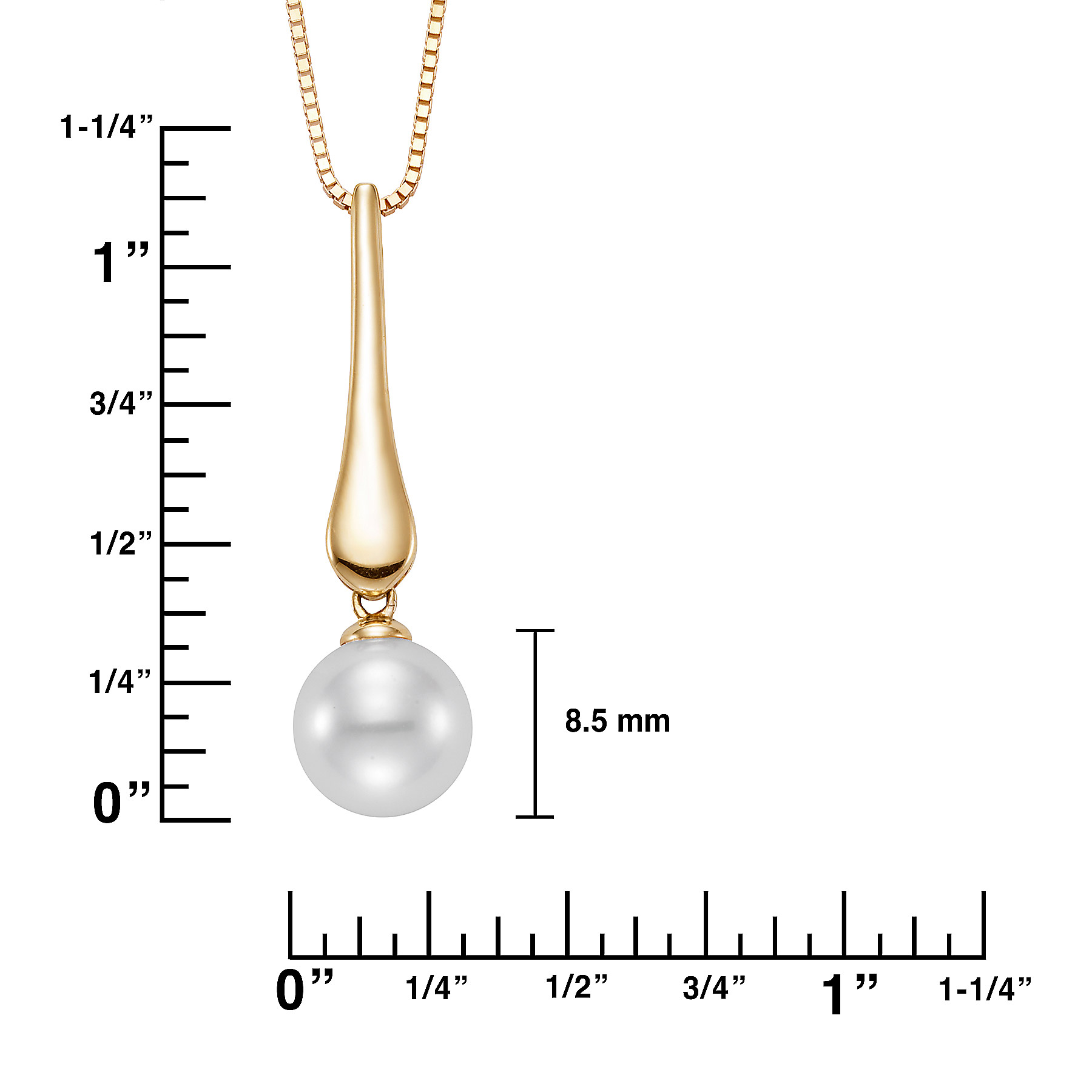 8 – 8.5 mm Cultured Freshwater Pearl Pendant | Costco