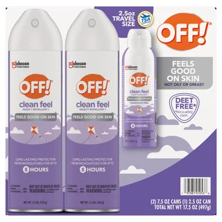 OFF! Clean Feel Mosquito Repellent Picaridin DEET-free Bug Spray Set