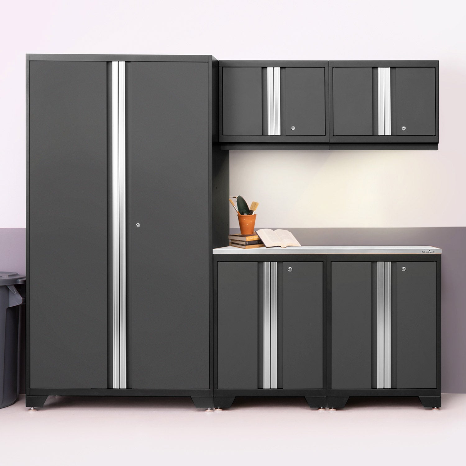 NewAge Products Bold Series 6-piece Cabinet Set with 48 in. RTA