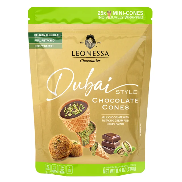 LEONESSA DUBAI CHOCOLATE CONE 11.9 OUNCES
