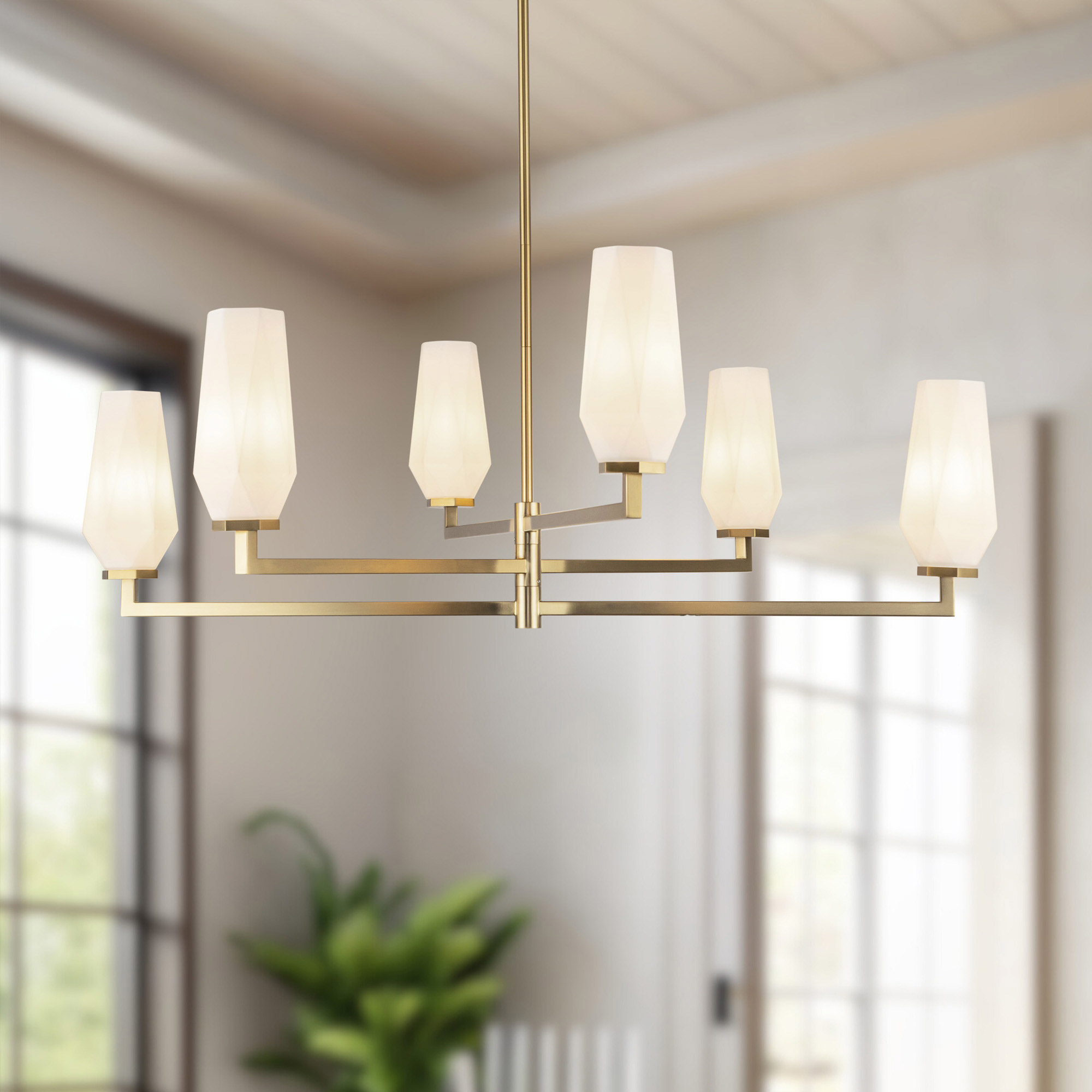 Light & Modern Rika 35 in. Chandelier