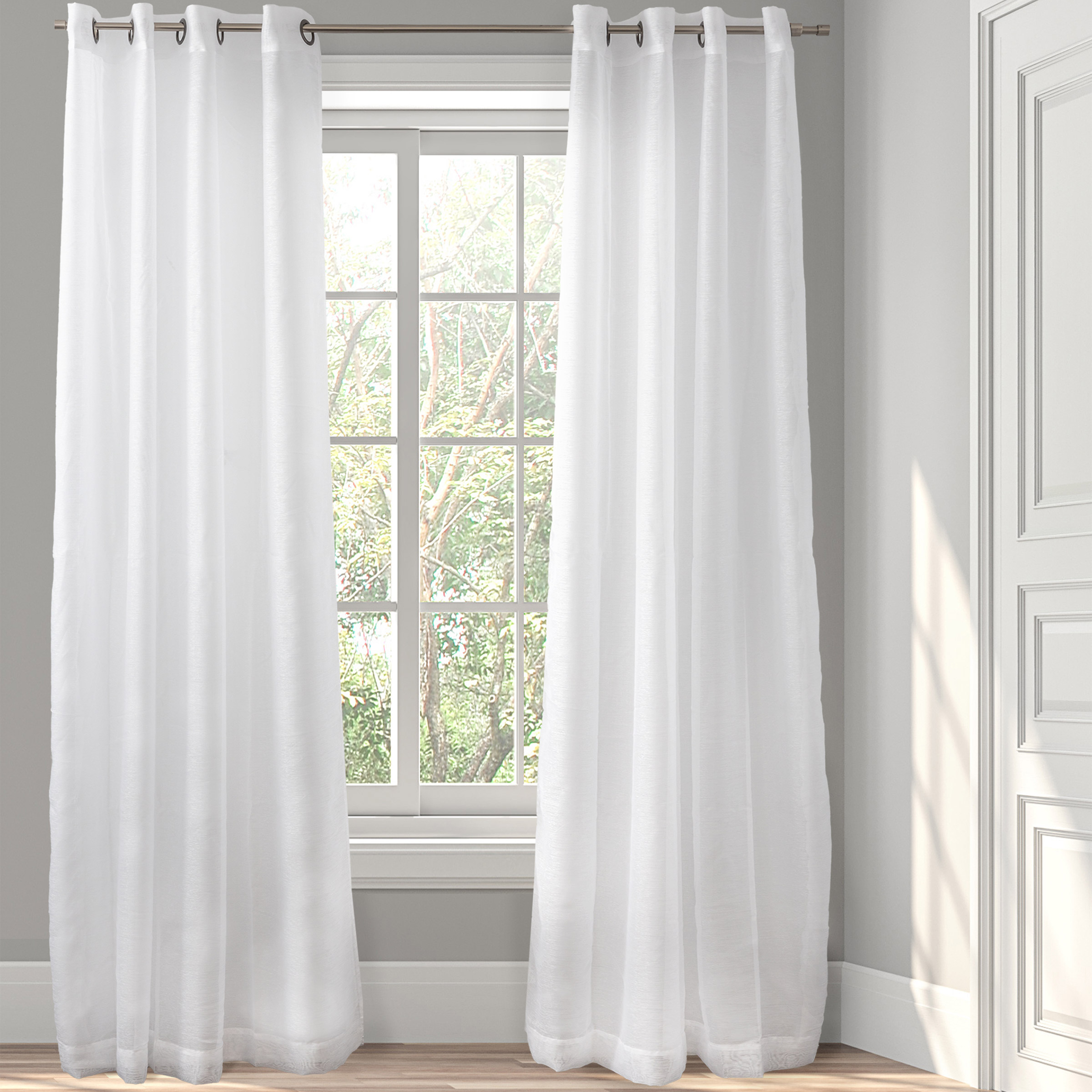 Eos Sheer Curtain Panel, 2-panel