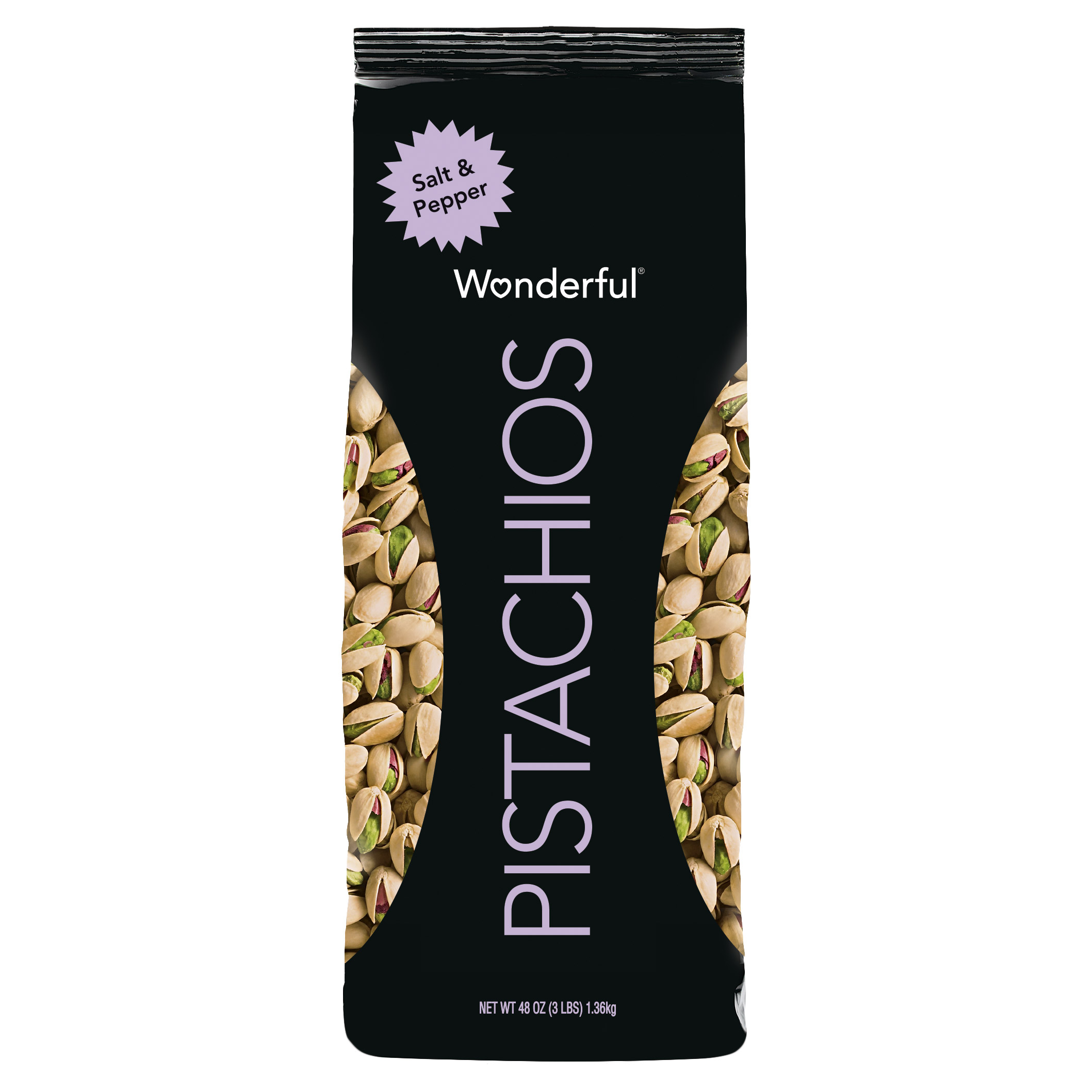Wonderful Pistachios  Salt & Pepper  3 lbs