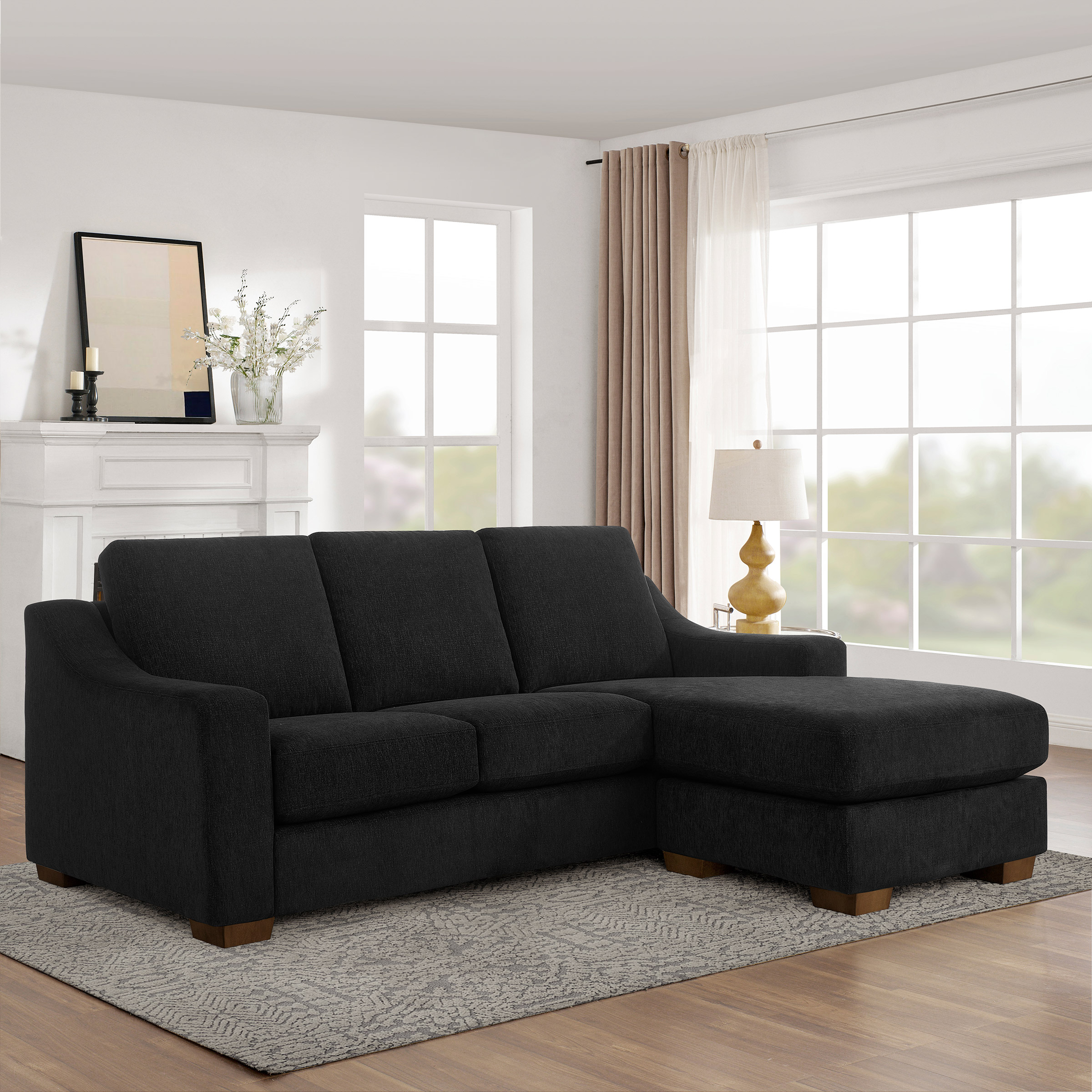 Thomasville Dillard 2-piece Fabric Sofa with Reversible Chaise