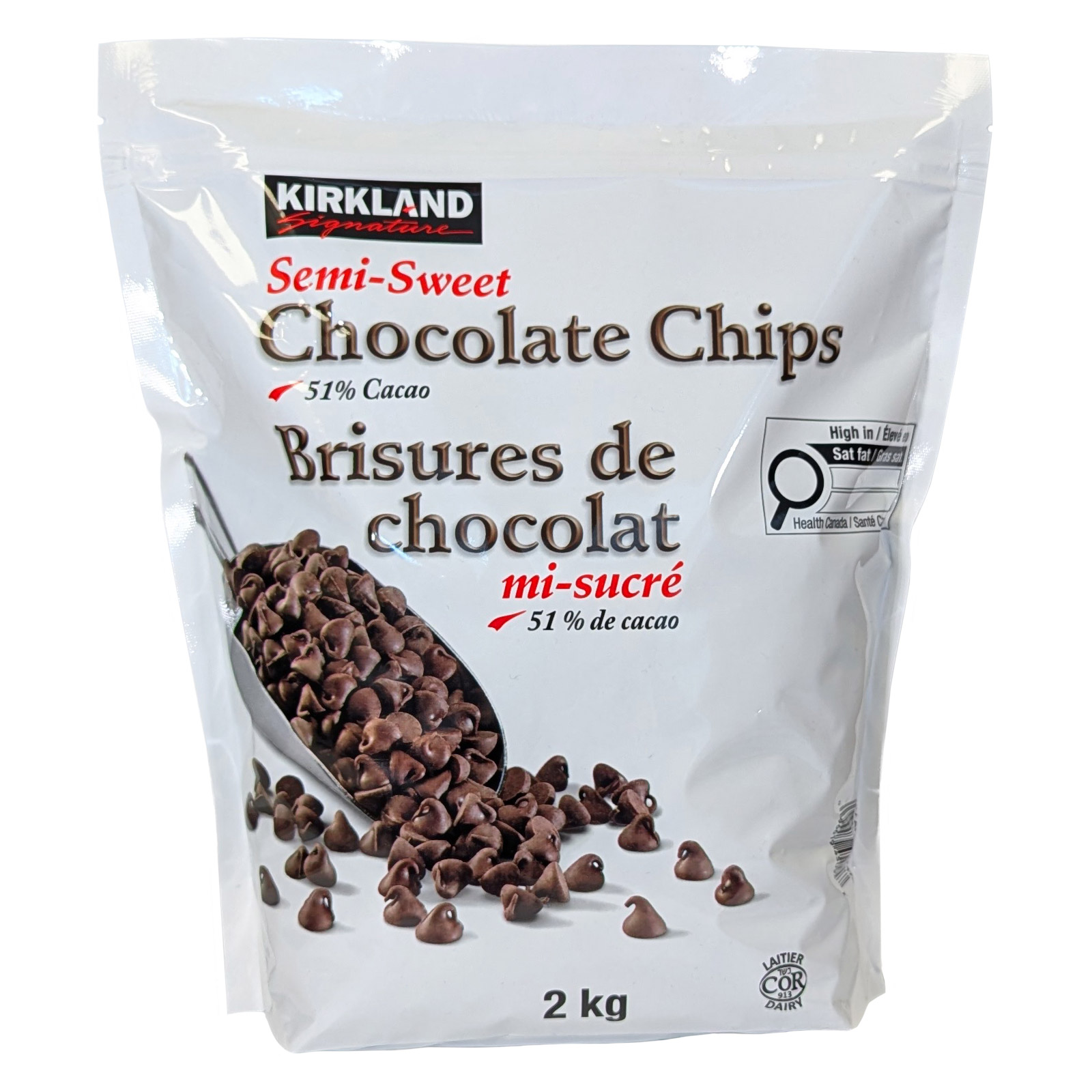 Kirkland Signature Semi-Sweet Chocolate Chips, 2 kg | Costco