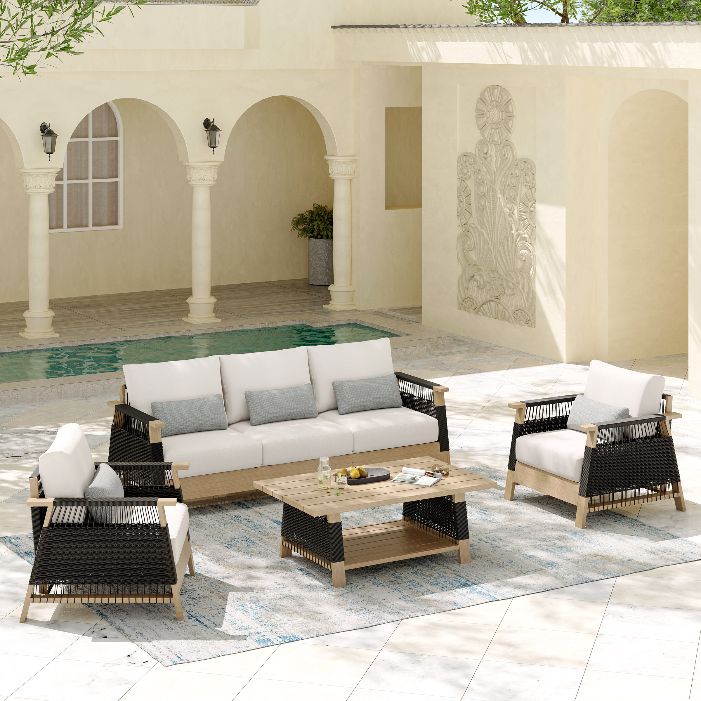 Sirio Maia 4-piece Outdoor Patio Seating Set