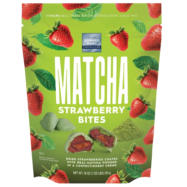 EDWARD MARC MATCHA STRAWBERRIES 18 OZ