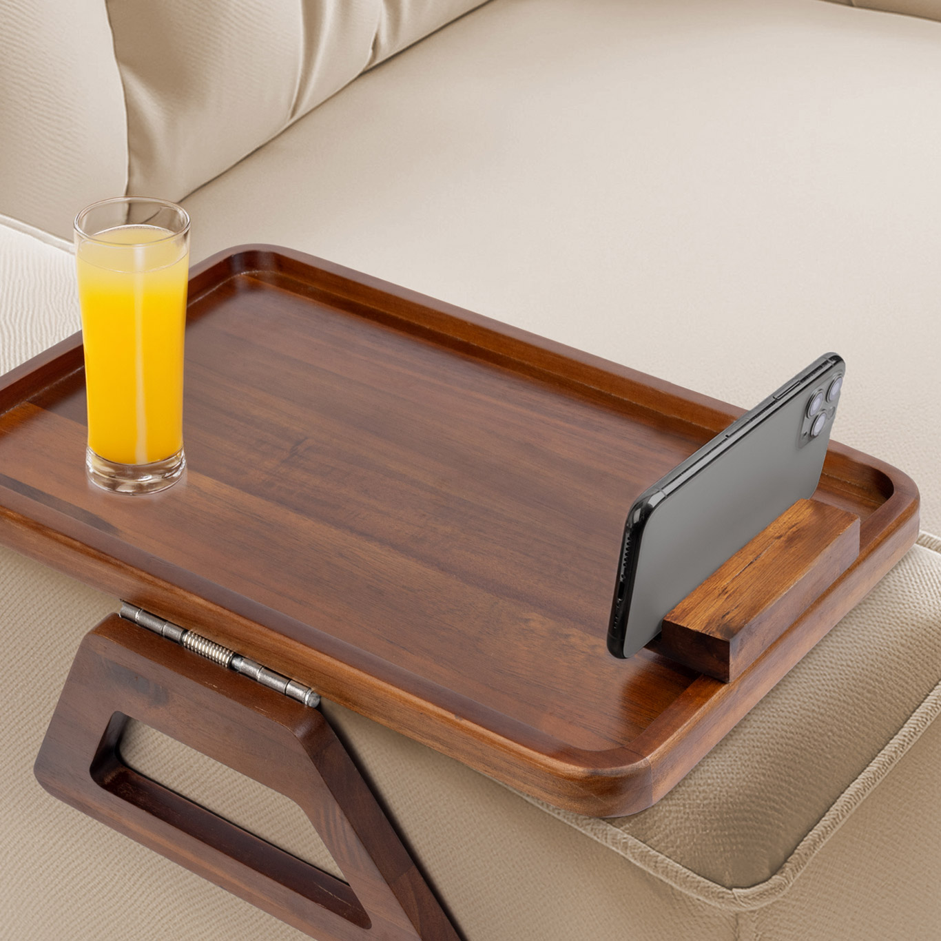 Smart Design Acacia Armrest Tray | Costco