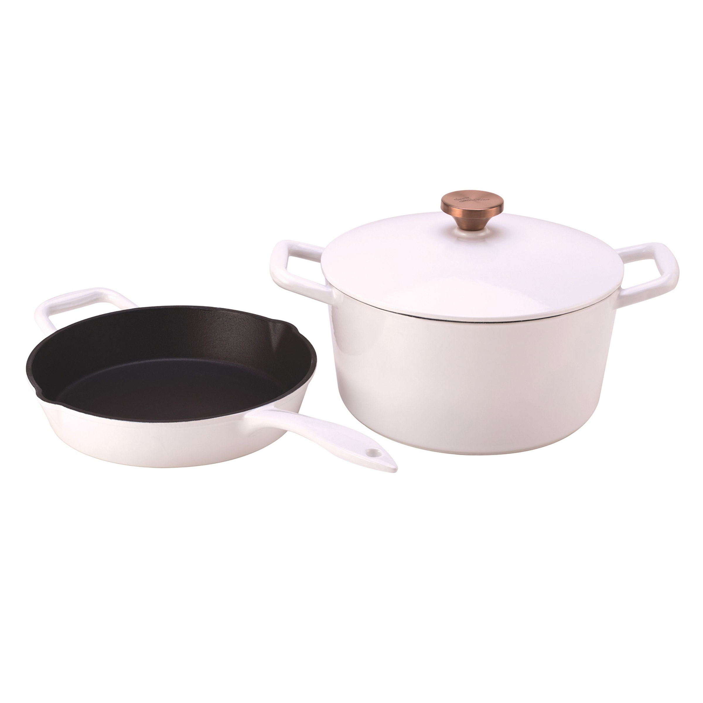 Lagostina Bronze Elegance Cast Iron Set, 3-pieces