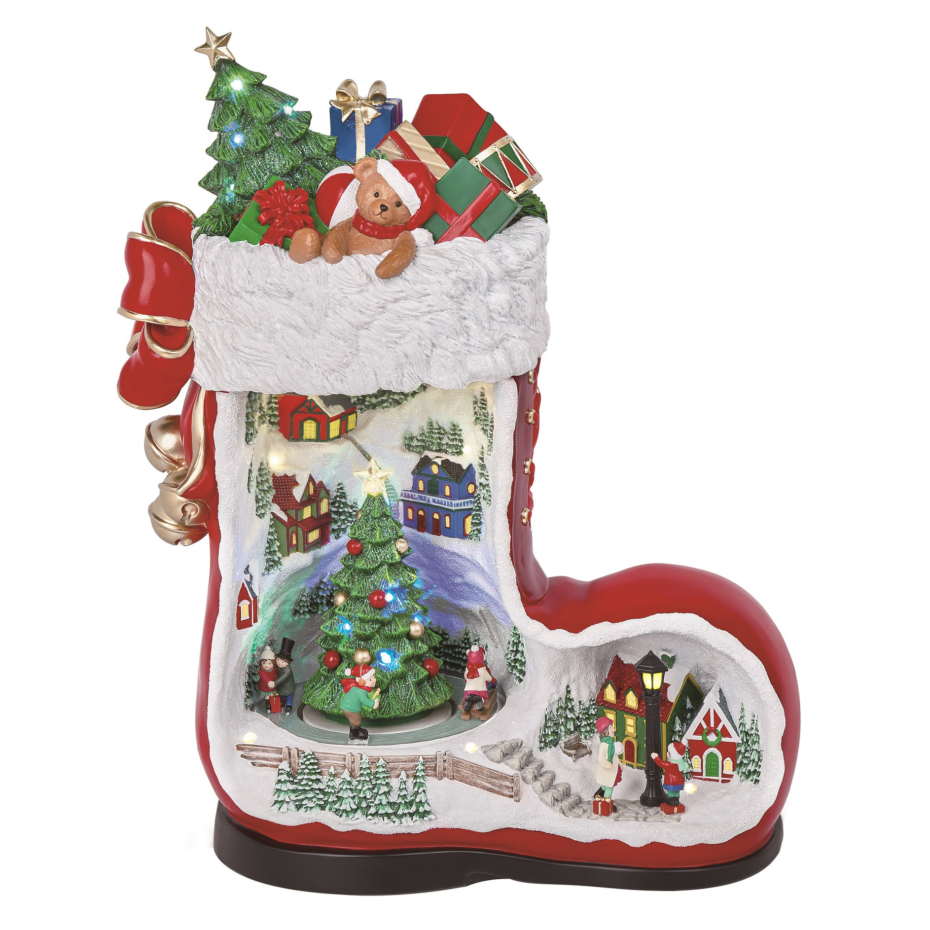 クリスマス Santa Boot with Music 44.2 cm (17.4 in.) Santa Boot with Music | Costco
