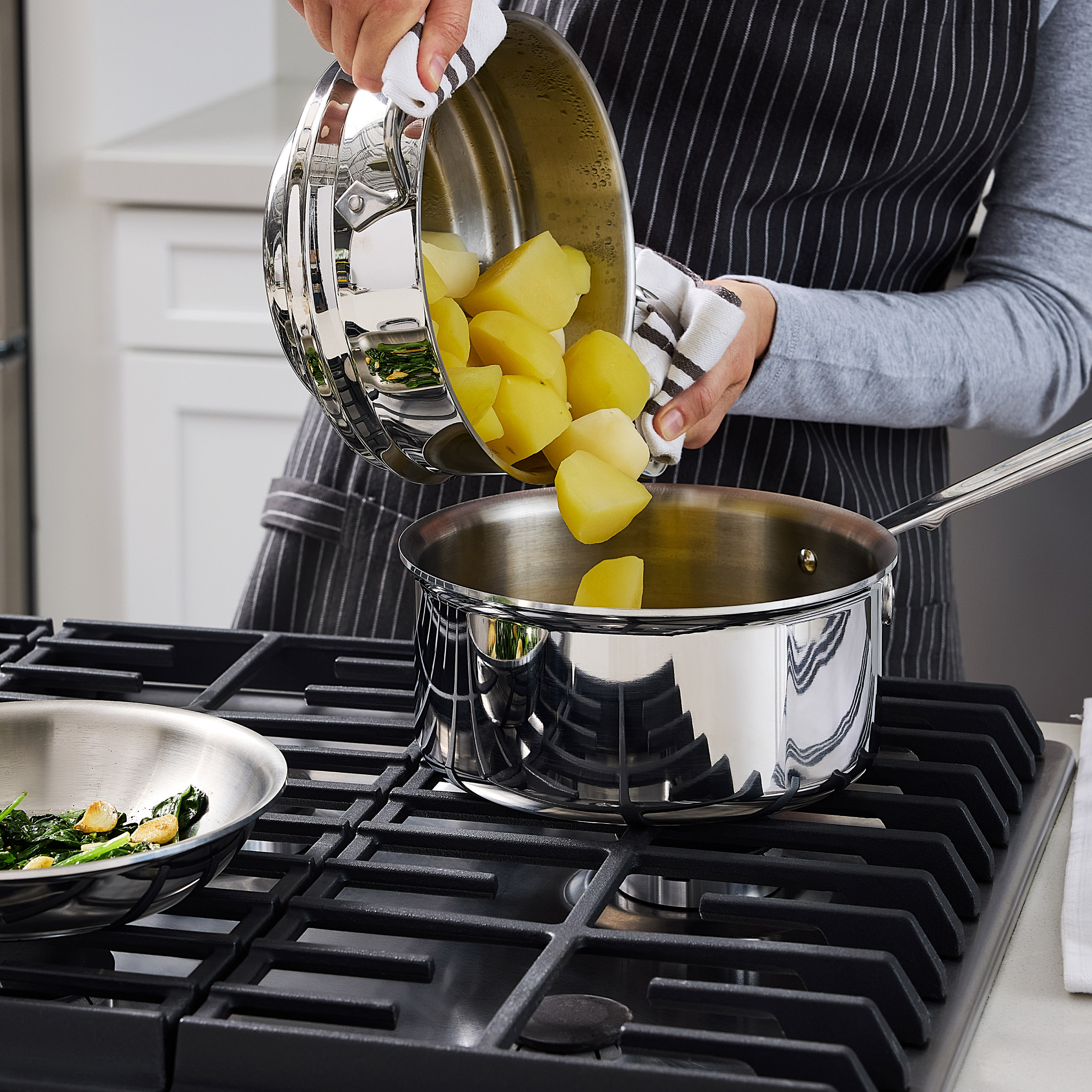 All-Clad D3 Stainless 3-Ply Bonded Cookware, 13-pieces | Costco