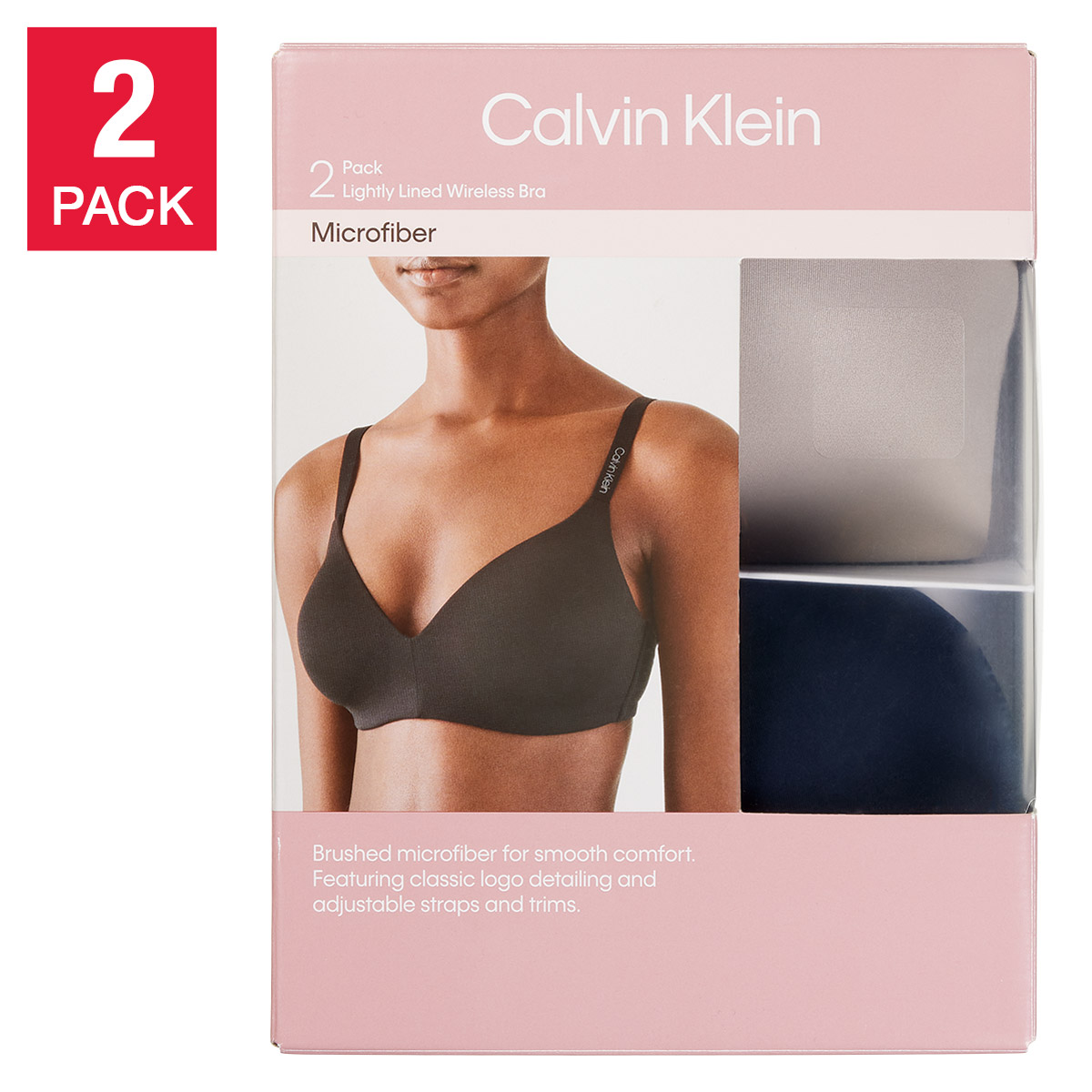 Calvin Klein Women's Wirefree Bra, 2-pack Costco - Main Image