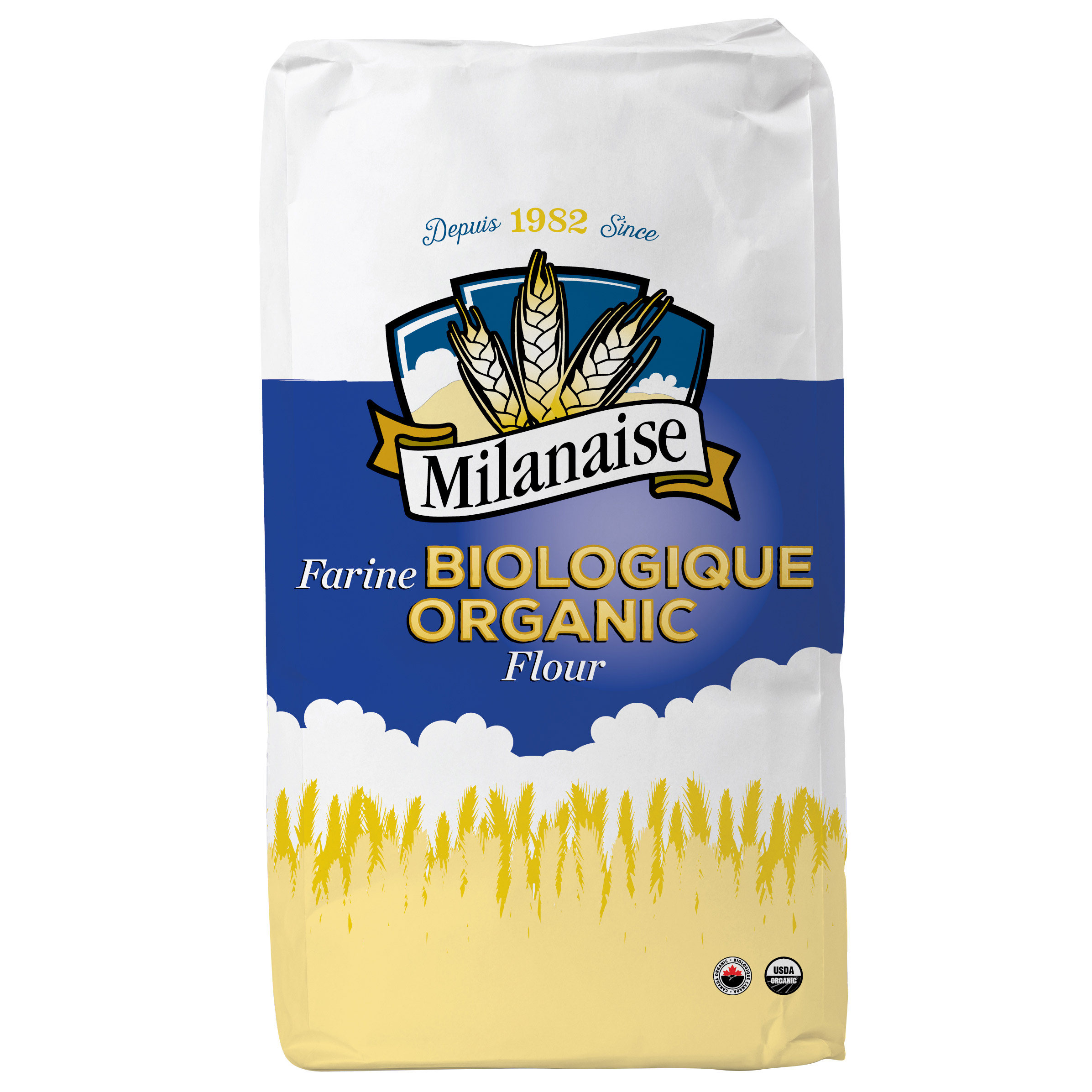 Milanaise Organic Flour, 11.34 kg