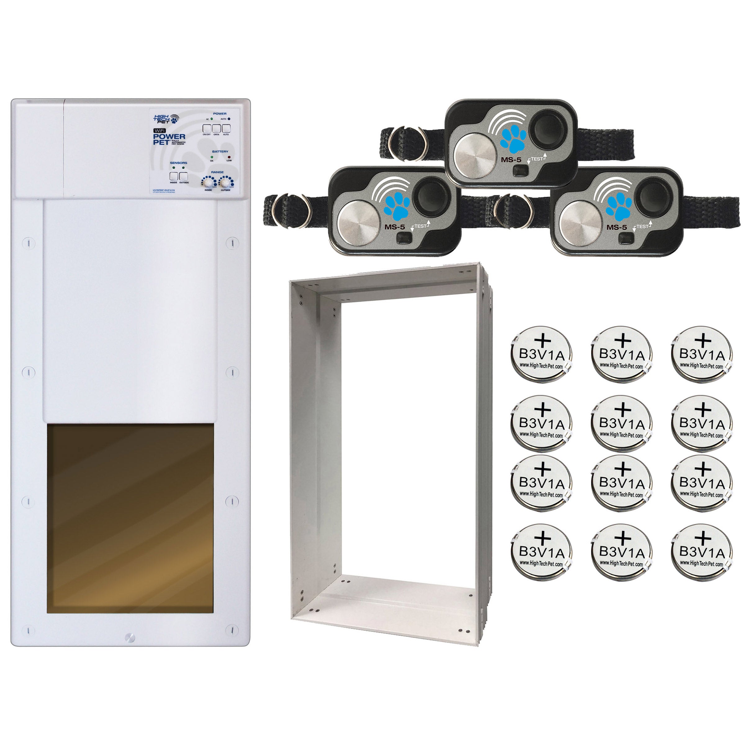 High Tech Pet Medium Wi-fi Pet Door Kit PX1-WFW