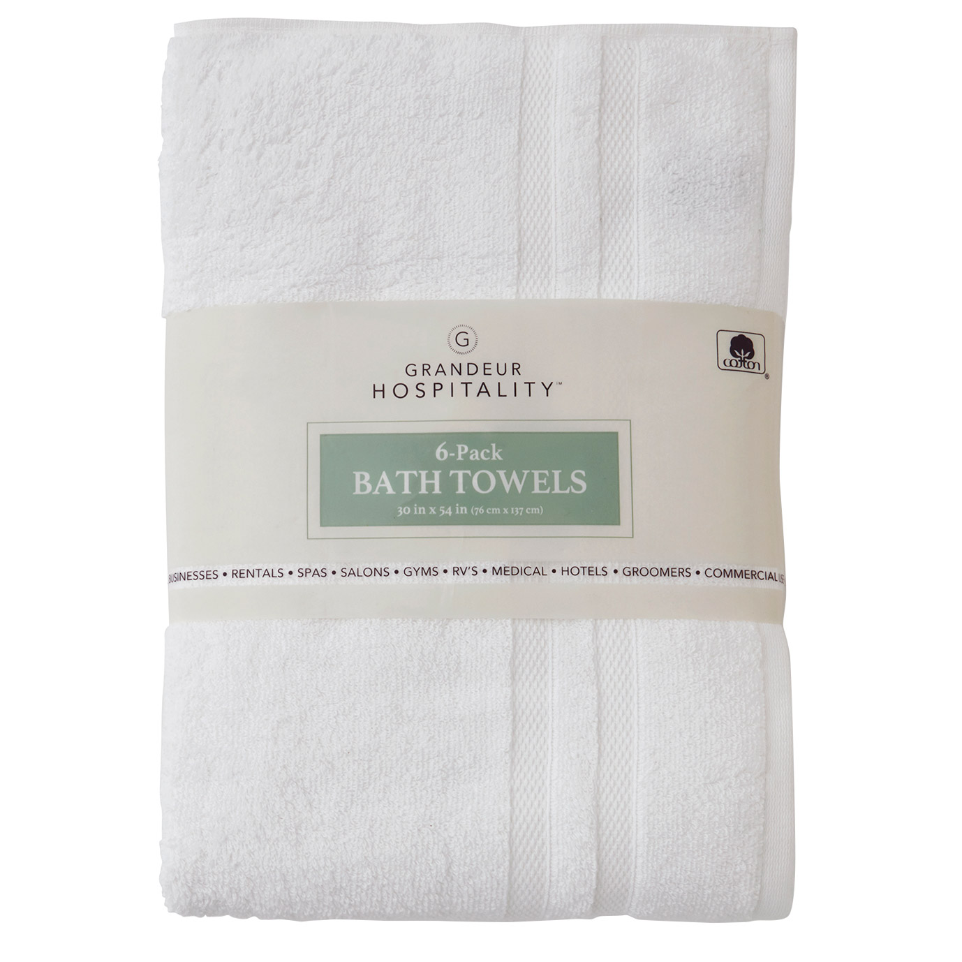 Grandeur Hospitality  Bath Towel 6-pack