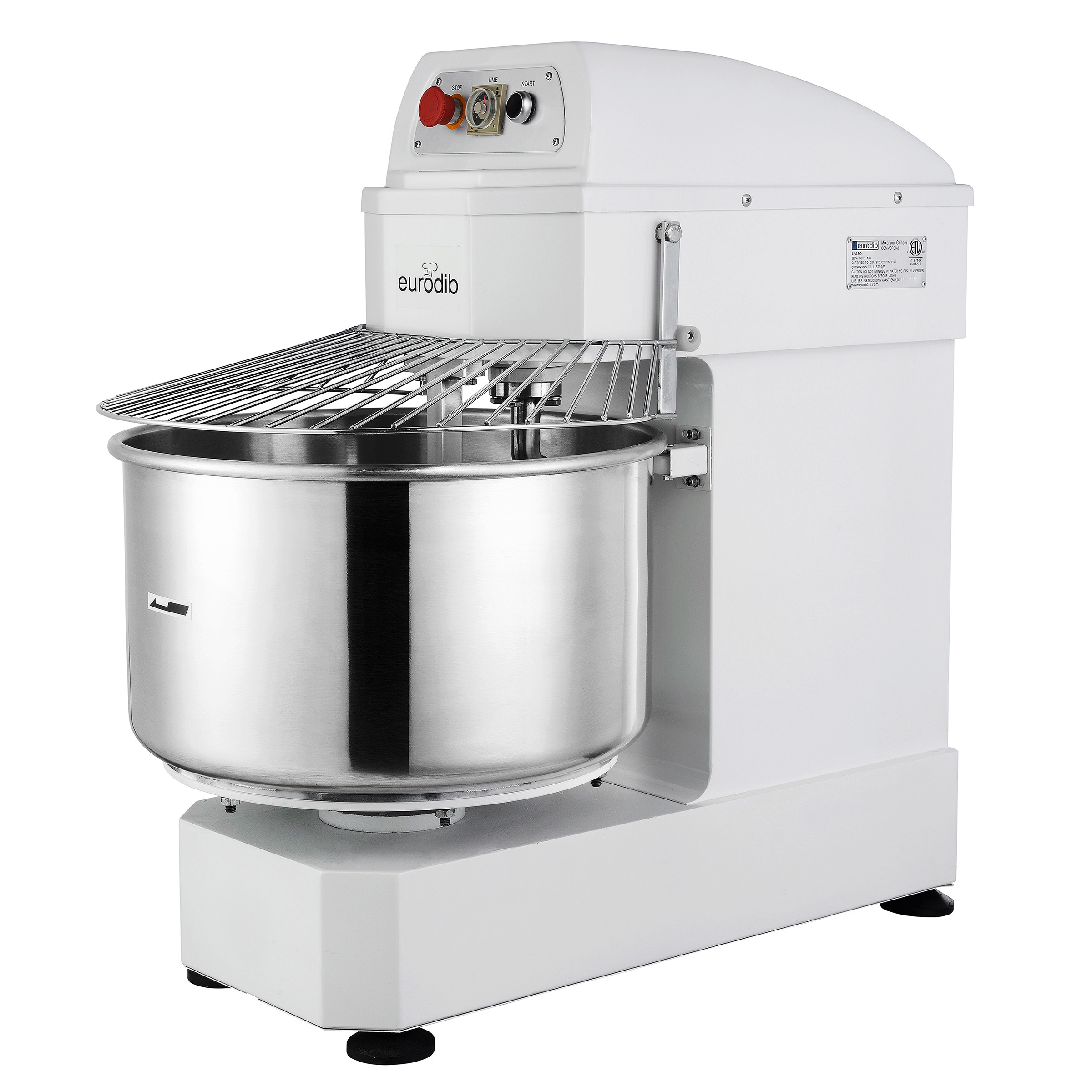 Eurodib Commercial 50 QT Spiral Mixer