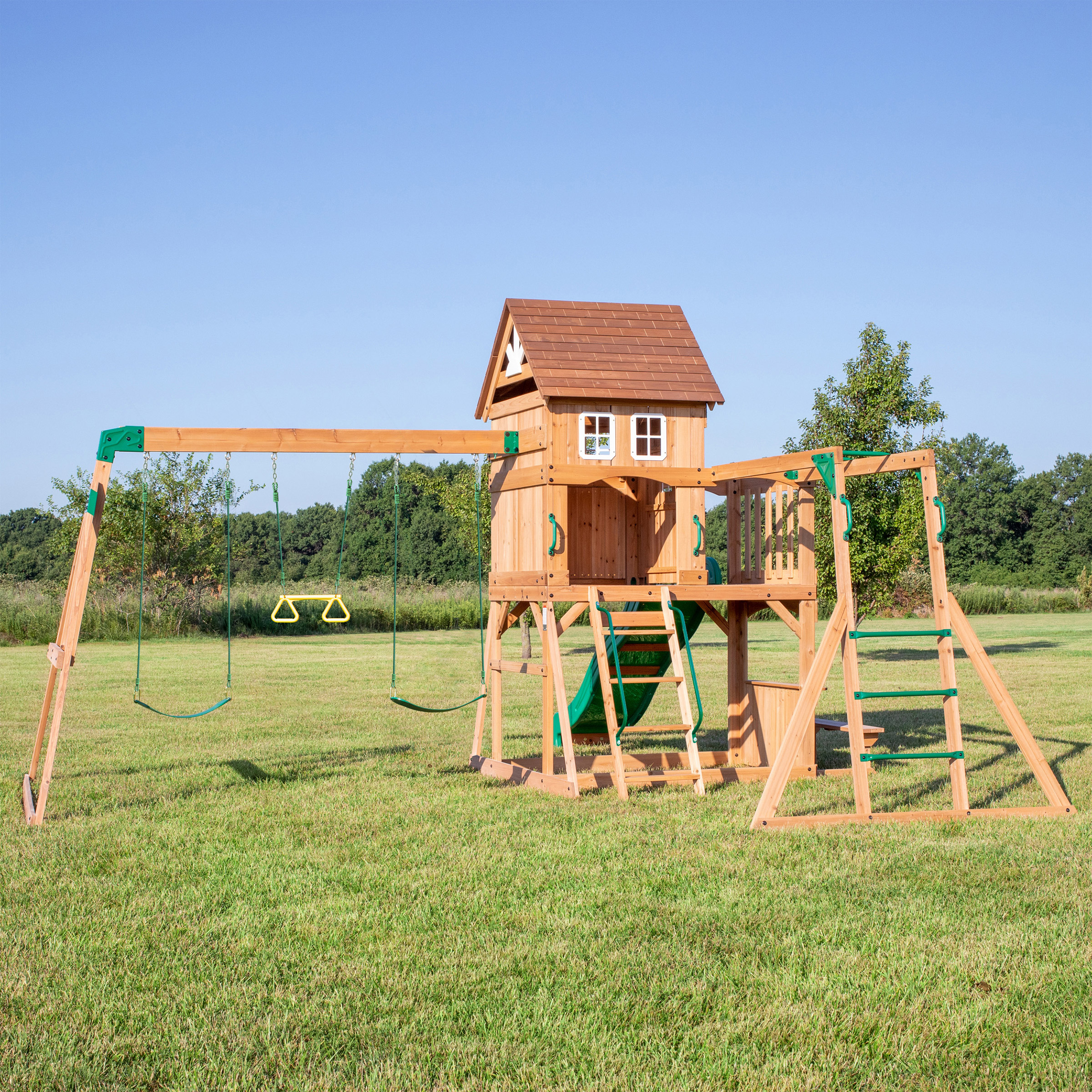 Backyard Discovery Montpelier All Cedar Swing Set | Costco