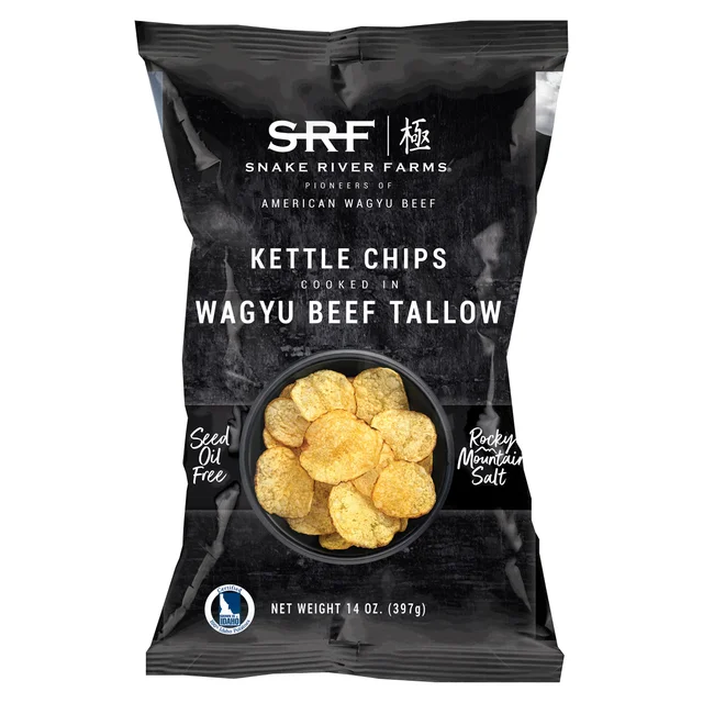 SNAKE RIVER FARMS WAGYU TALLOW KETTLE CHIPS 14 OZ