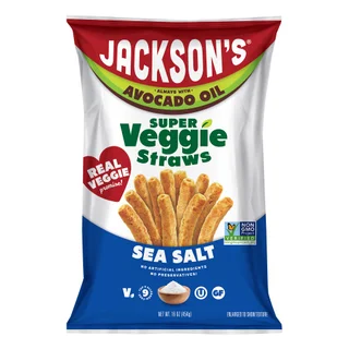 JACKSON'S SUPER VEGGIE STRAWS 16 OZ (1 LB)