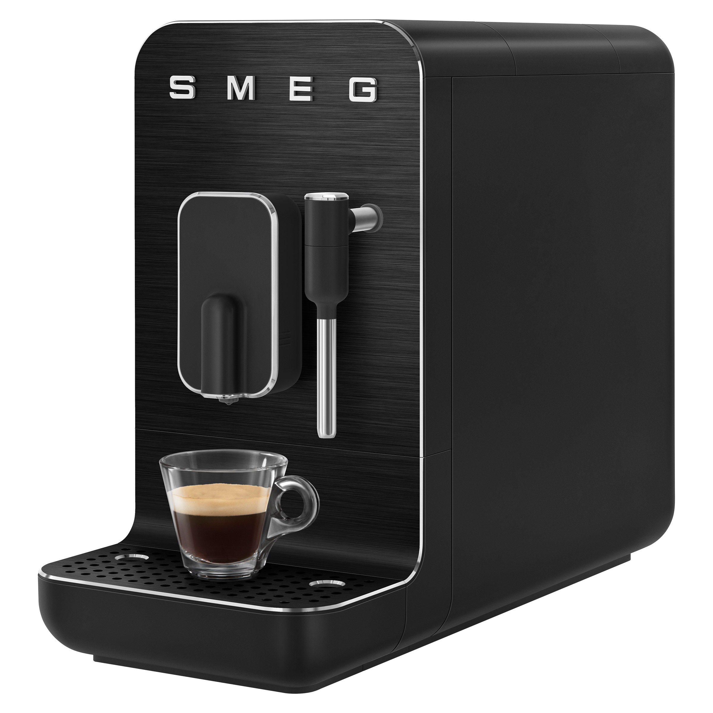 Smeg Fully Automatic Coffee Machine with Steam Wand, Black