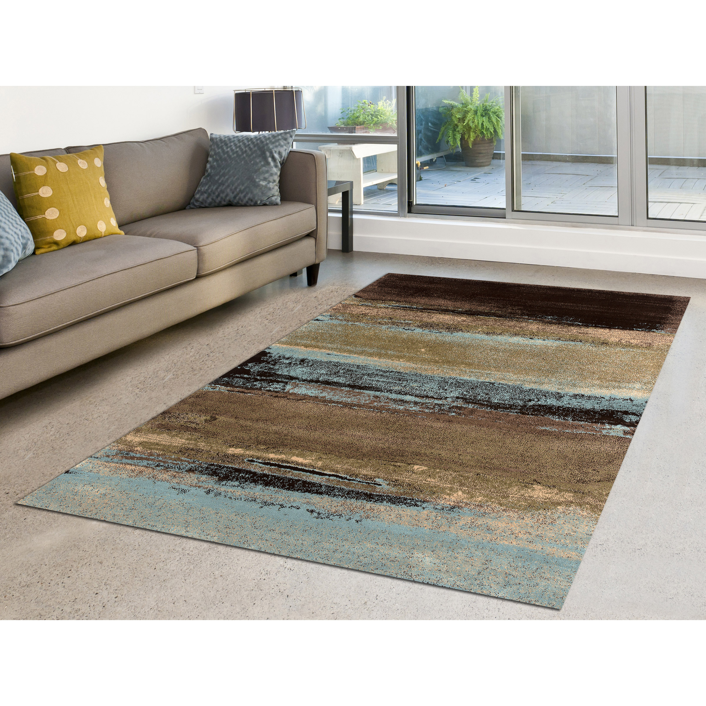 Art Carpet Aden Indoor Rug, Brown Blue