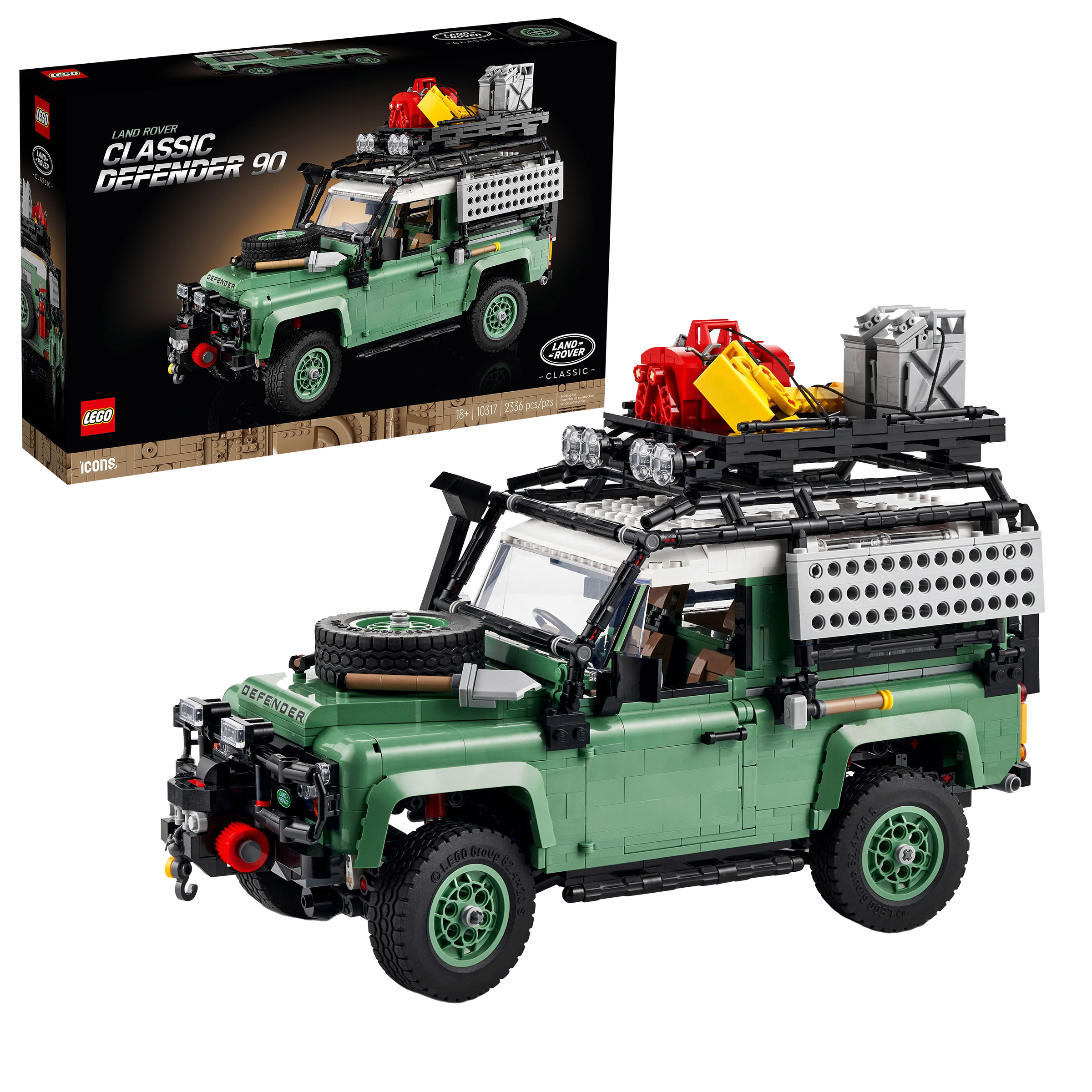 LEGO Icons Land Rover Classic Defender 90 - 10317 with Bonus LEGO Architecture London 21034