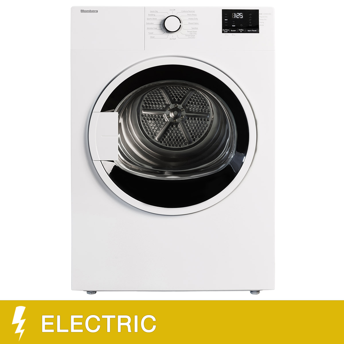 Blomberg  3.7 cu ft. White Compact Electric Dryer with Stacking Kit