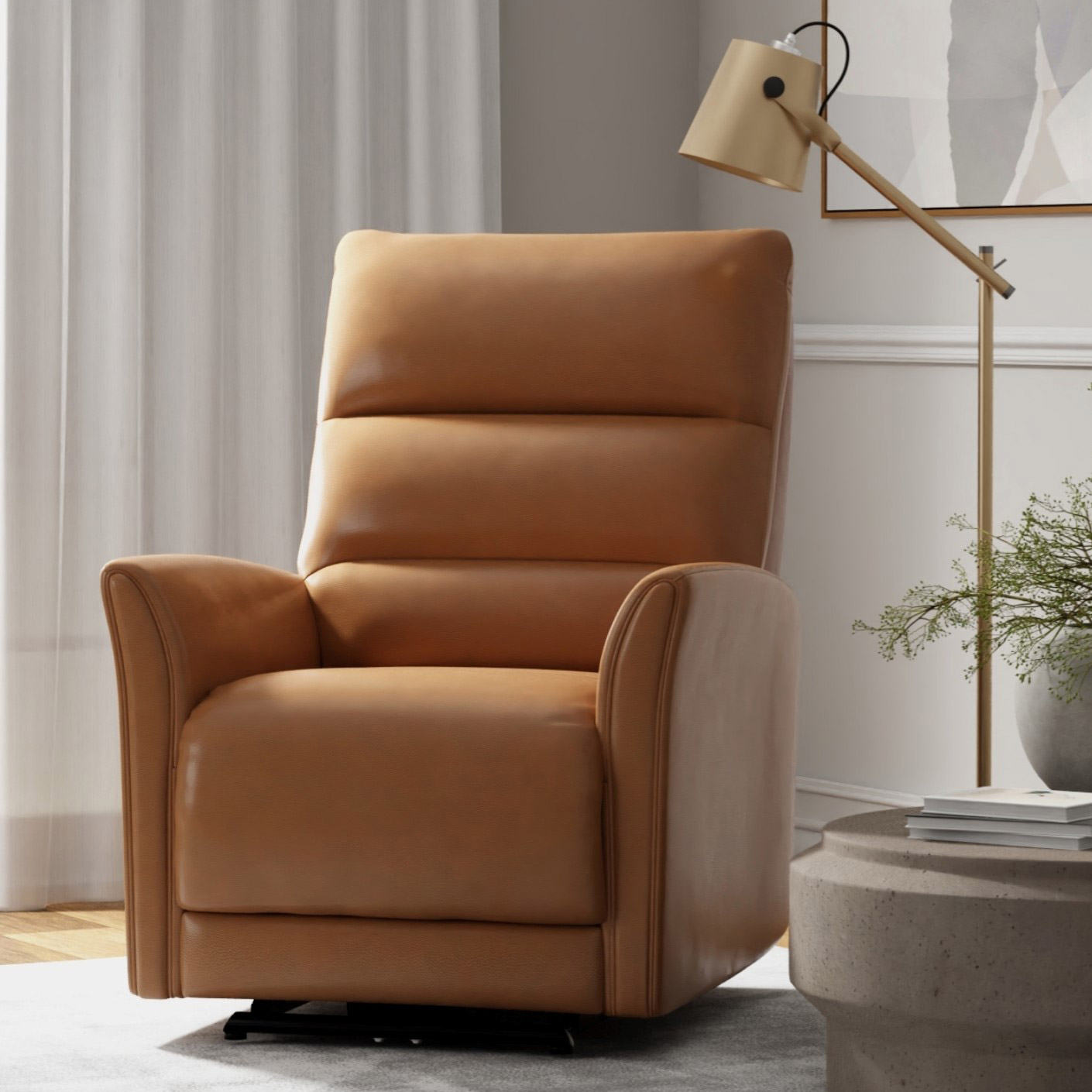 Nice Link – Top-grain Leather Power Recliner