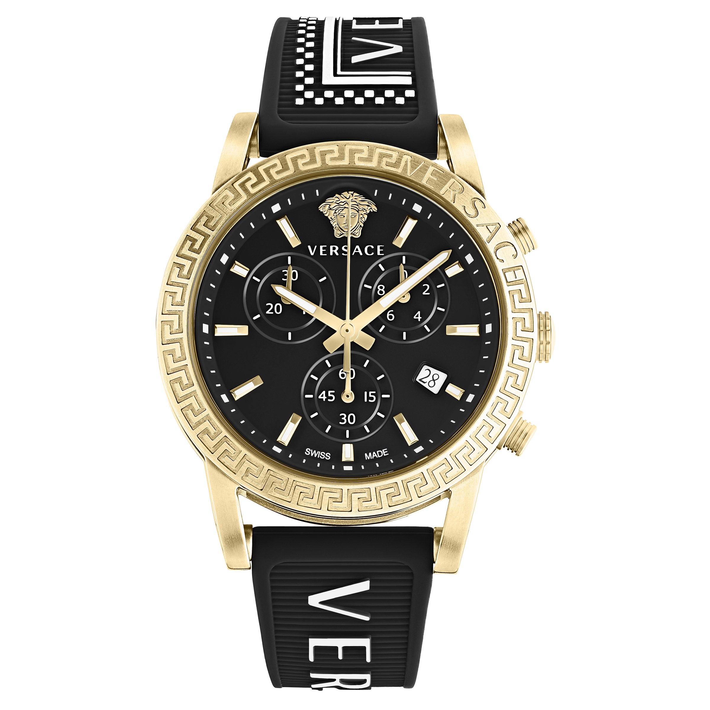 Versace Sport Tech IP Yellow Gold Stainless Steel Women display picture 1