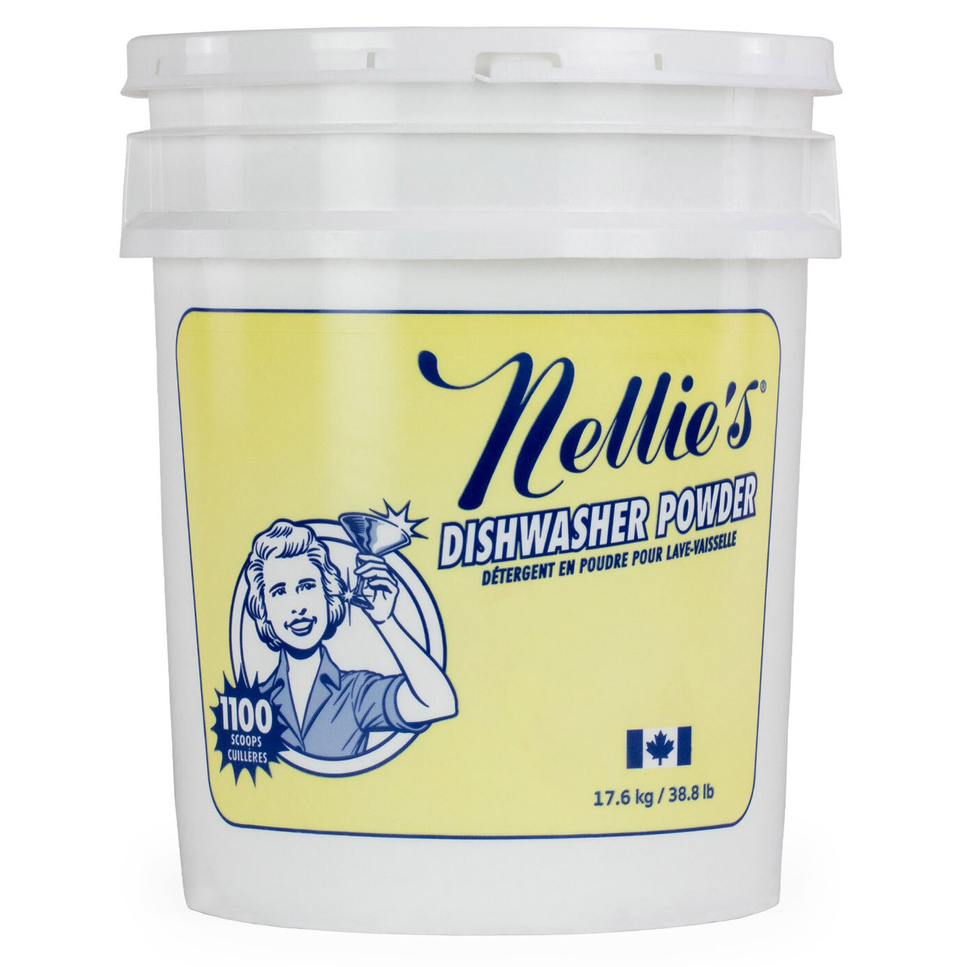  Nellie’s Bulk Dishwasher Powder 1,100 loads, 17.6 kg (38.8 lb)