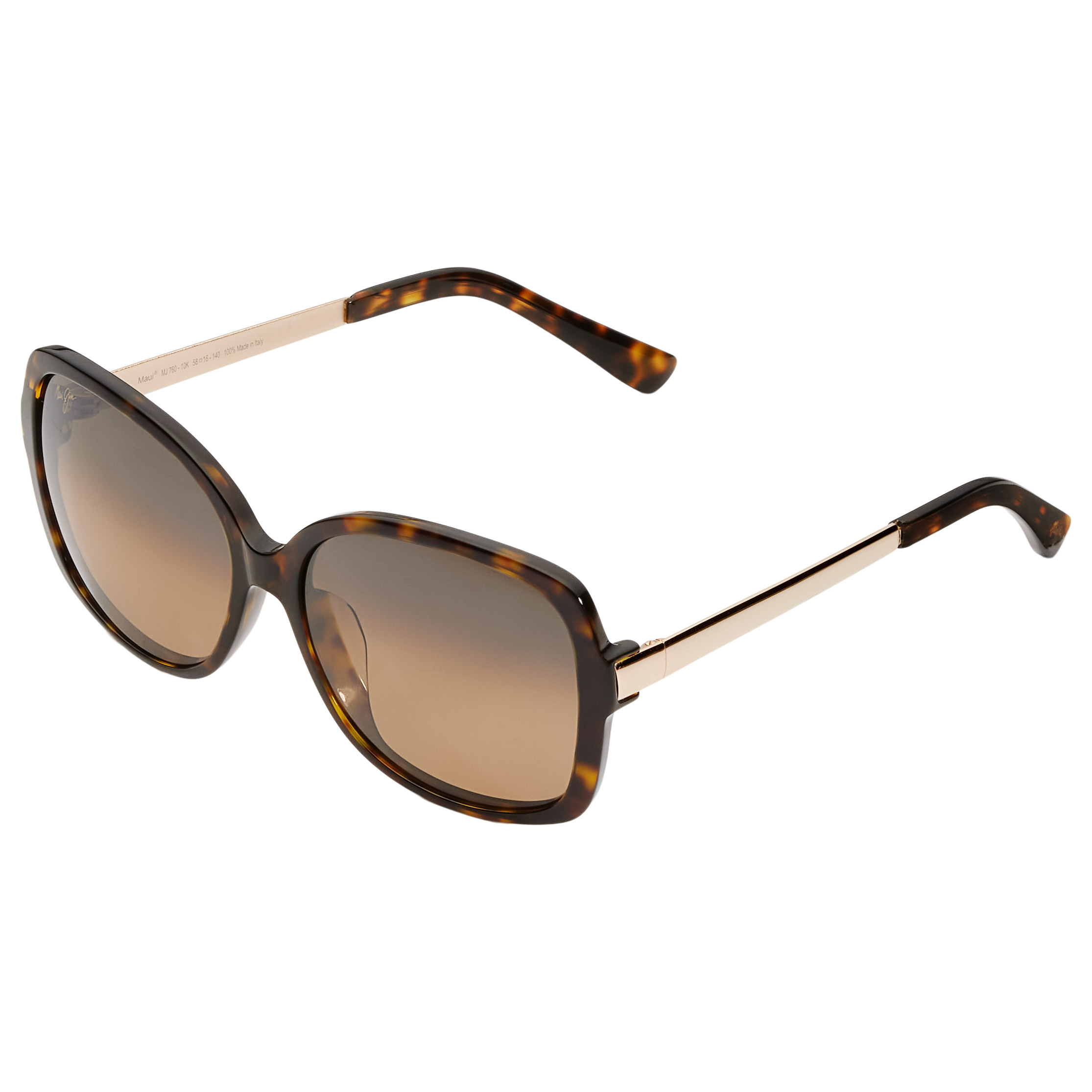 Maui Jim Melika HS760-10K Tortoise Gold Bronze Brown Polarized