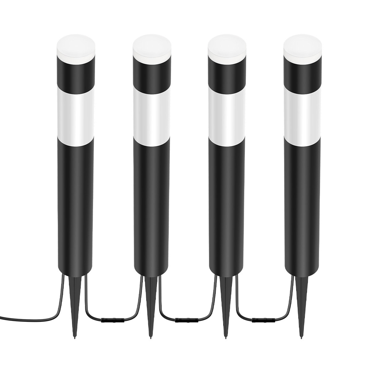 Feit Electric Smart Color and Tunable White Cylinder Path Lights 4-pack