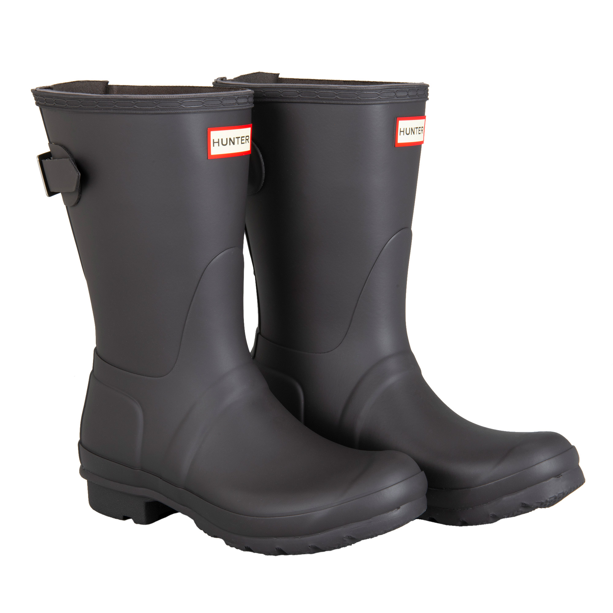 靴 Hunter brand rain boots EU38 Hunter Women's Original Short Back Adjustable Rain Boot | Costco