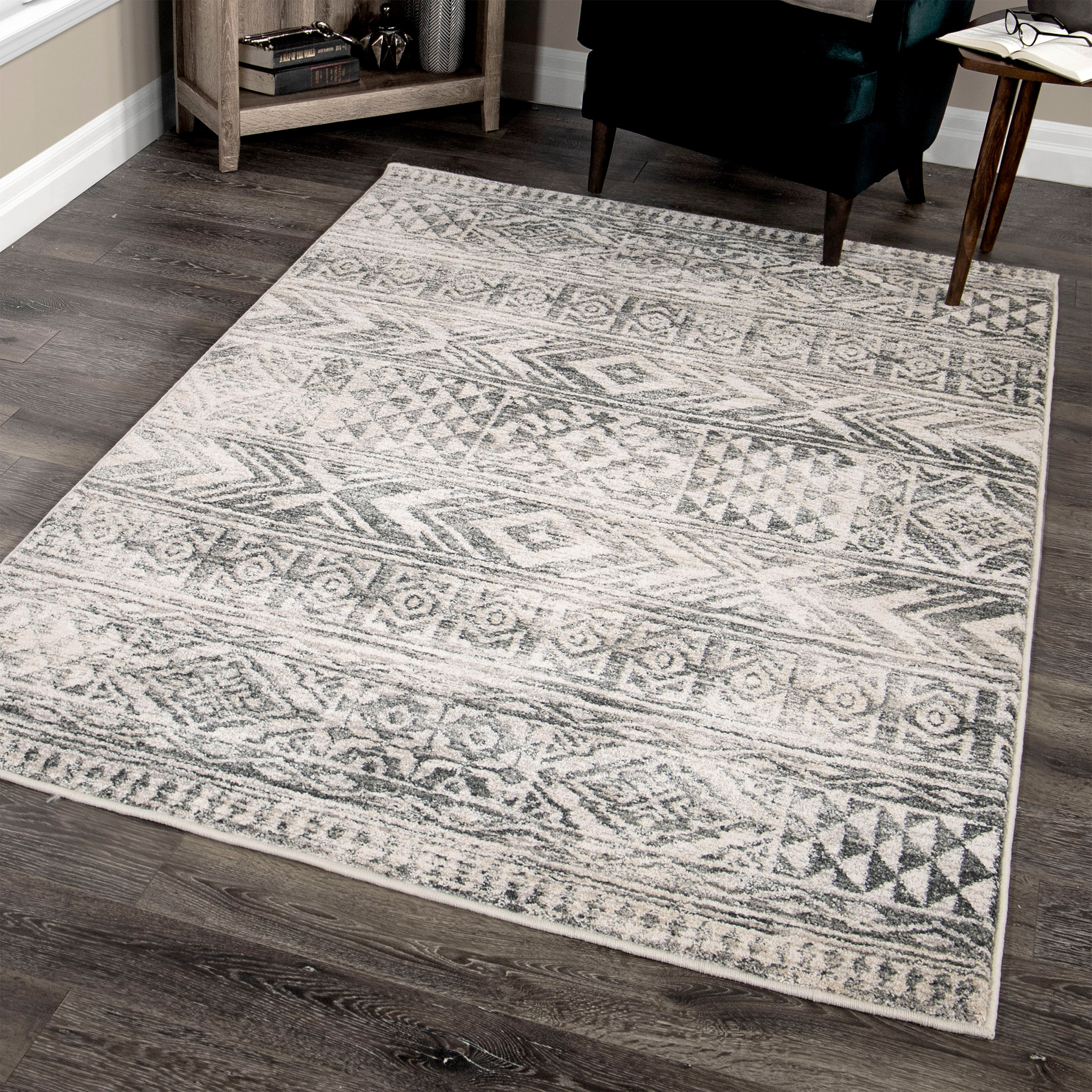 Kairos Riverstone Collection Kuba Delight Cloud Indoor Area Rug