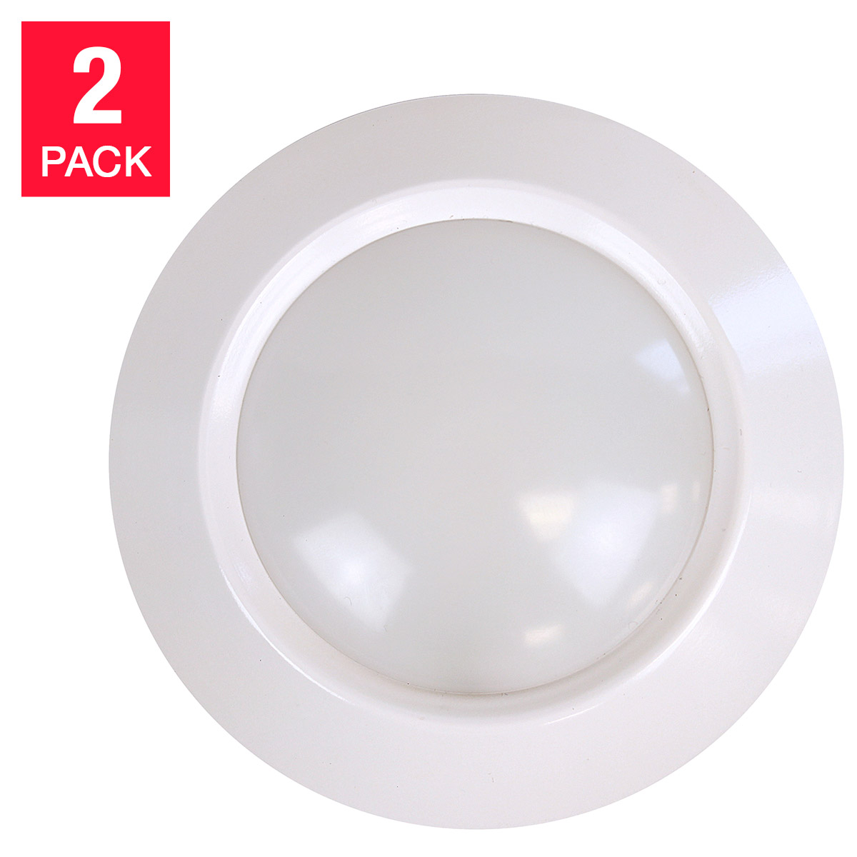 Luminus 11 W 750 Lumen Dimmable 4 in. LED Disc Light, 2-pack