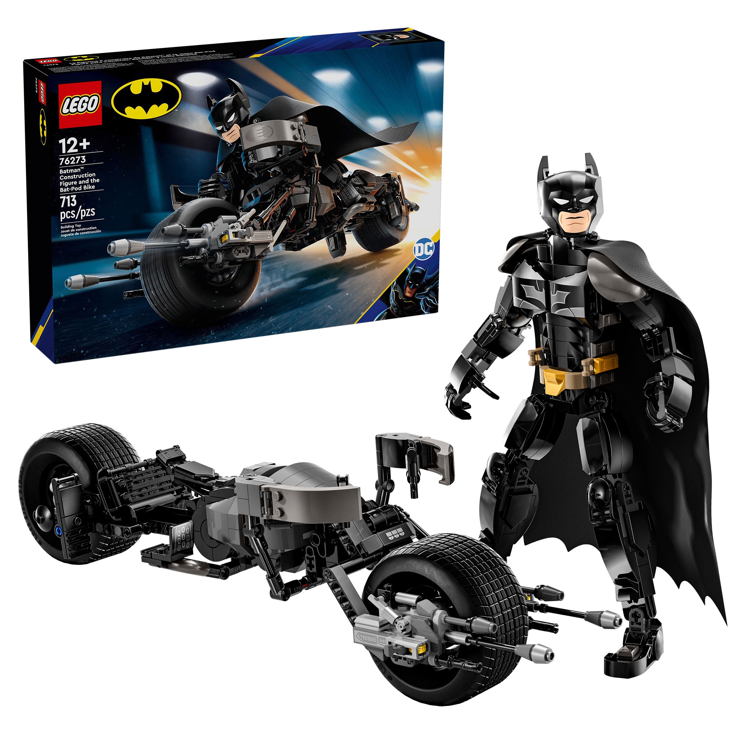 フットケア Glamorous Air TRINTY LEGO DC Batman: Batman Construction Figure & the Bat-Pod Bike