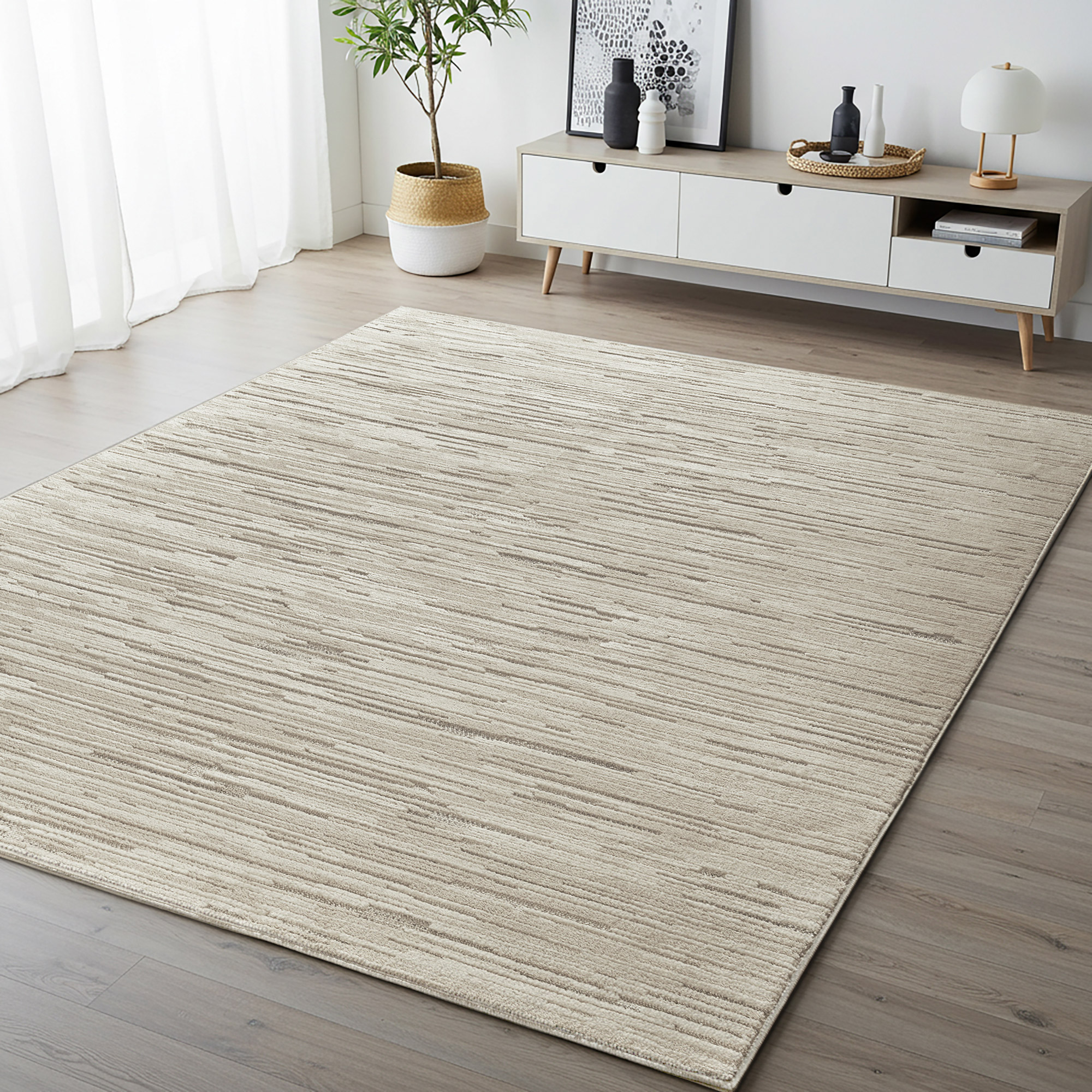 Illume Area Rug Collection  Napat Ivory Beige