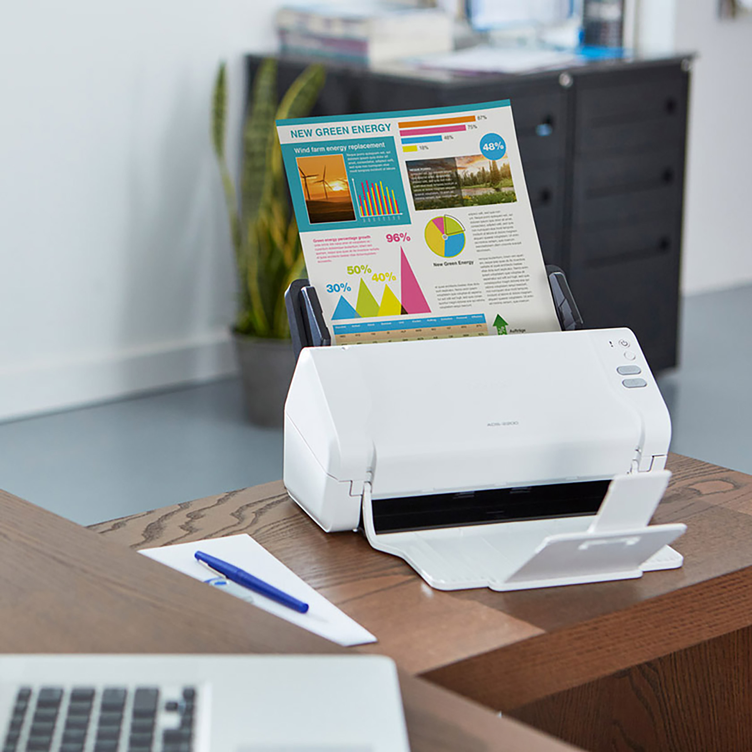 Brother ADS-2200B High Speed Desktop Color Scanner with Two-Sided