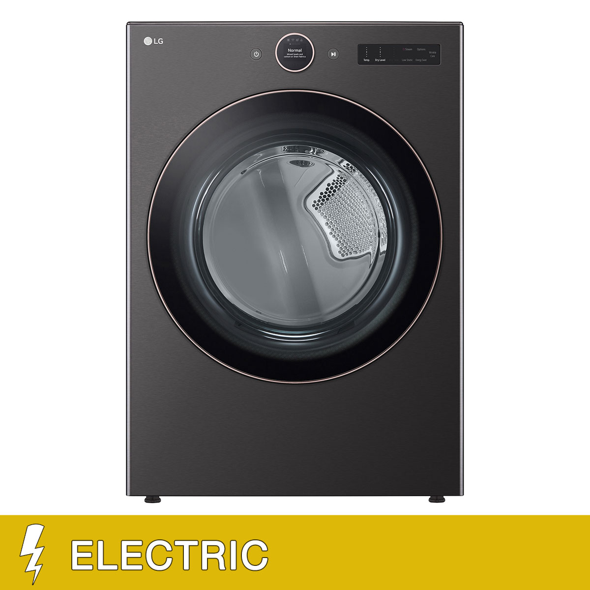 LG 7.4 cu. ft. Capacity Energy Star Smart ELECTRIC Dryer with AI Sensor Dry and Turbosteam