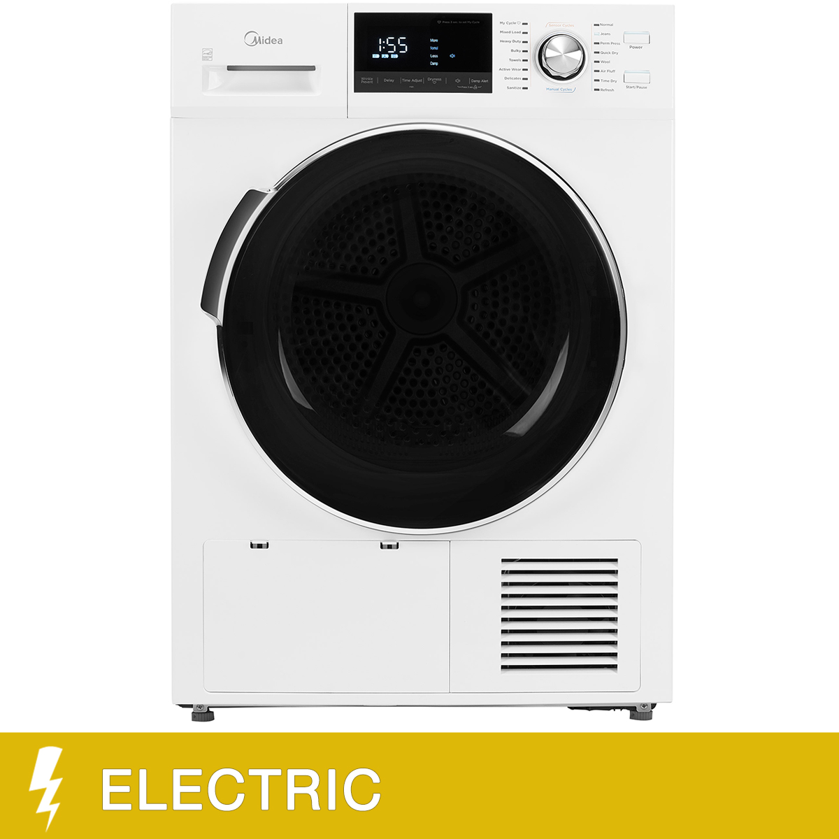 Midea 4.4 cu.ft. White Ventless Heat Pump Dryer