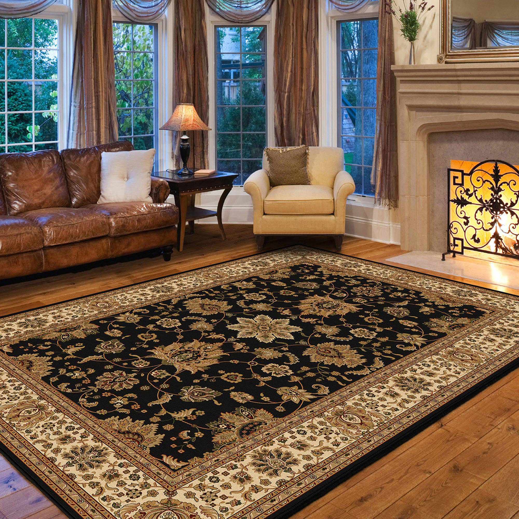 Orian Rugs Kings Landing Black Indoor Area Rug