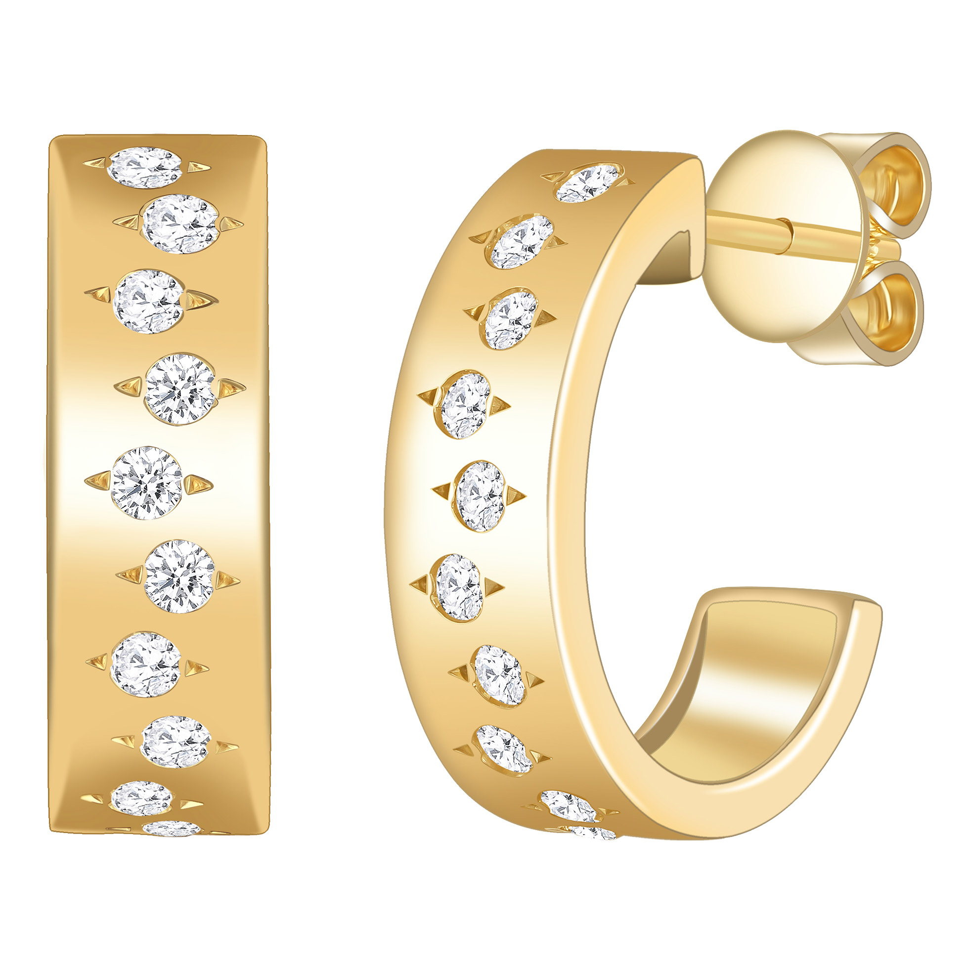 Round Brilliant Diamond Earrings (0.40 ctw)