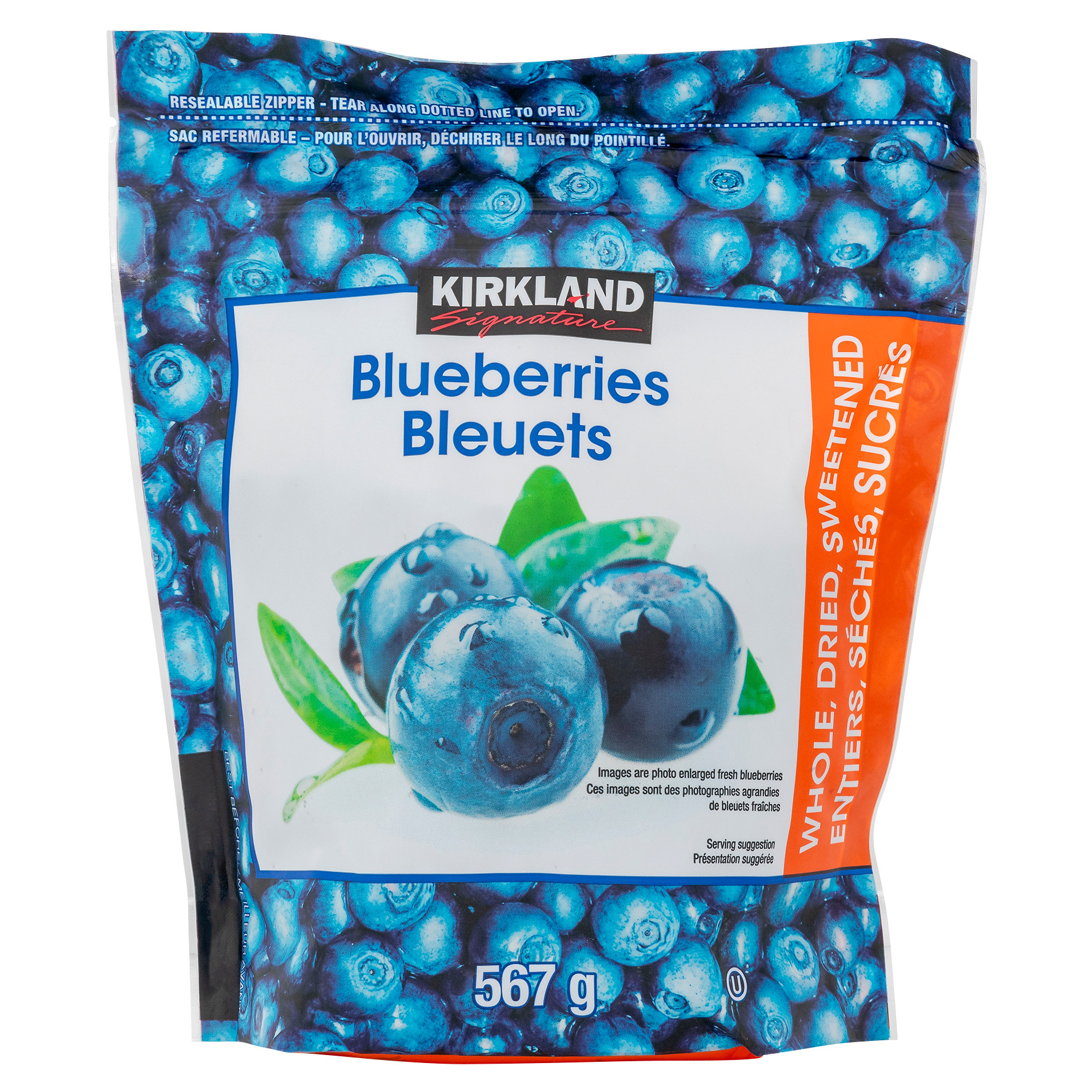 Kirkland Signature Dried Blueberries, 567 g