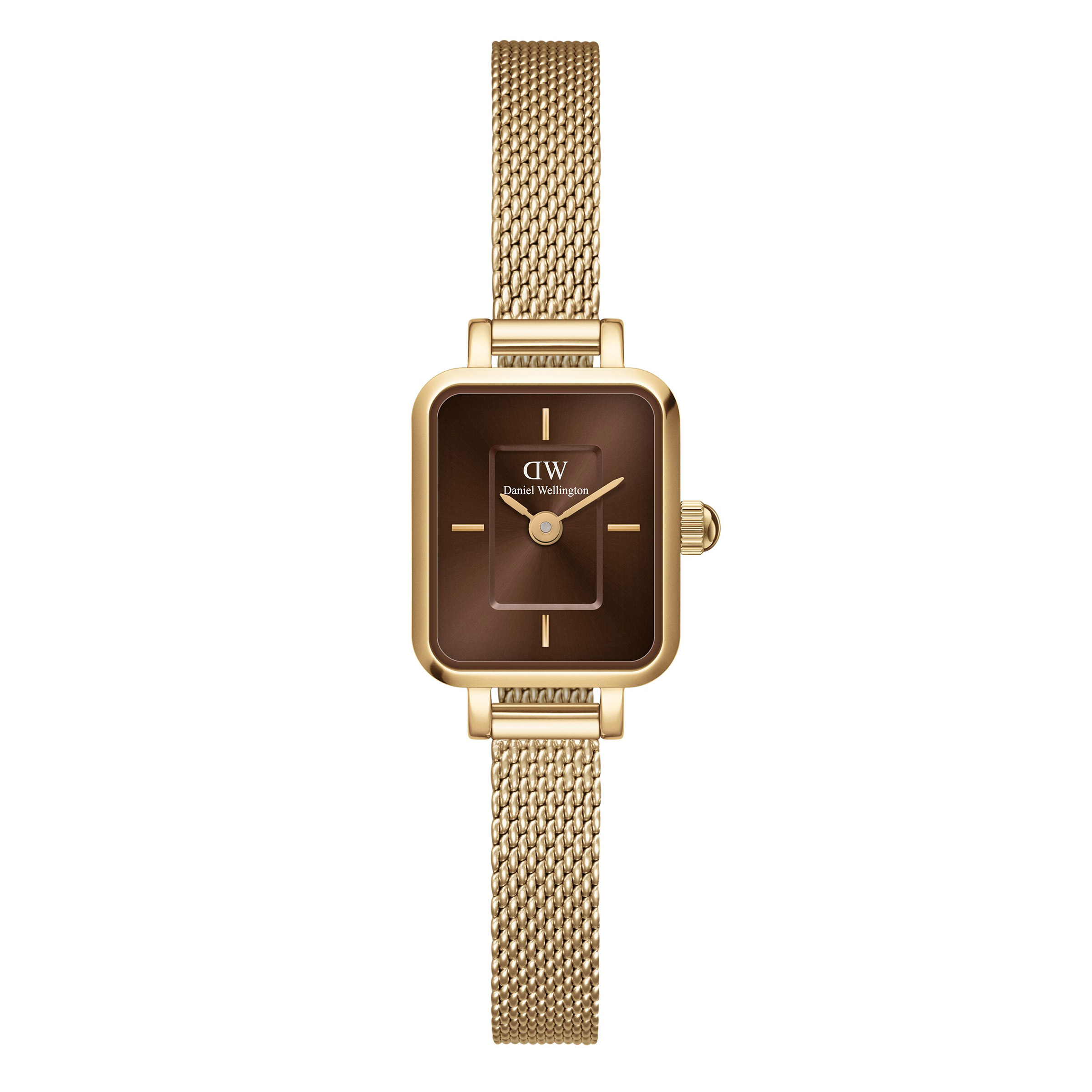 Daniel Wellington Quadro Evergold Amber Dial Women's Watch