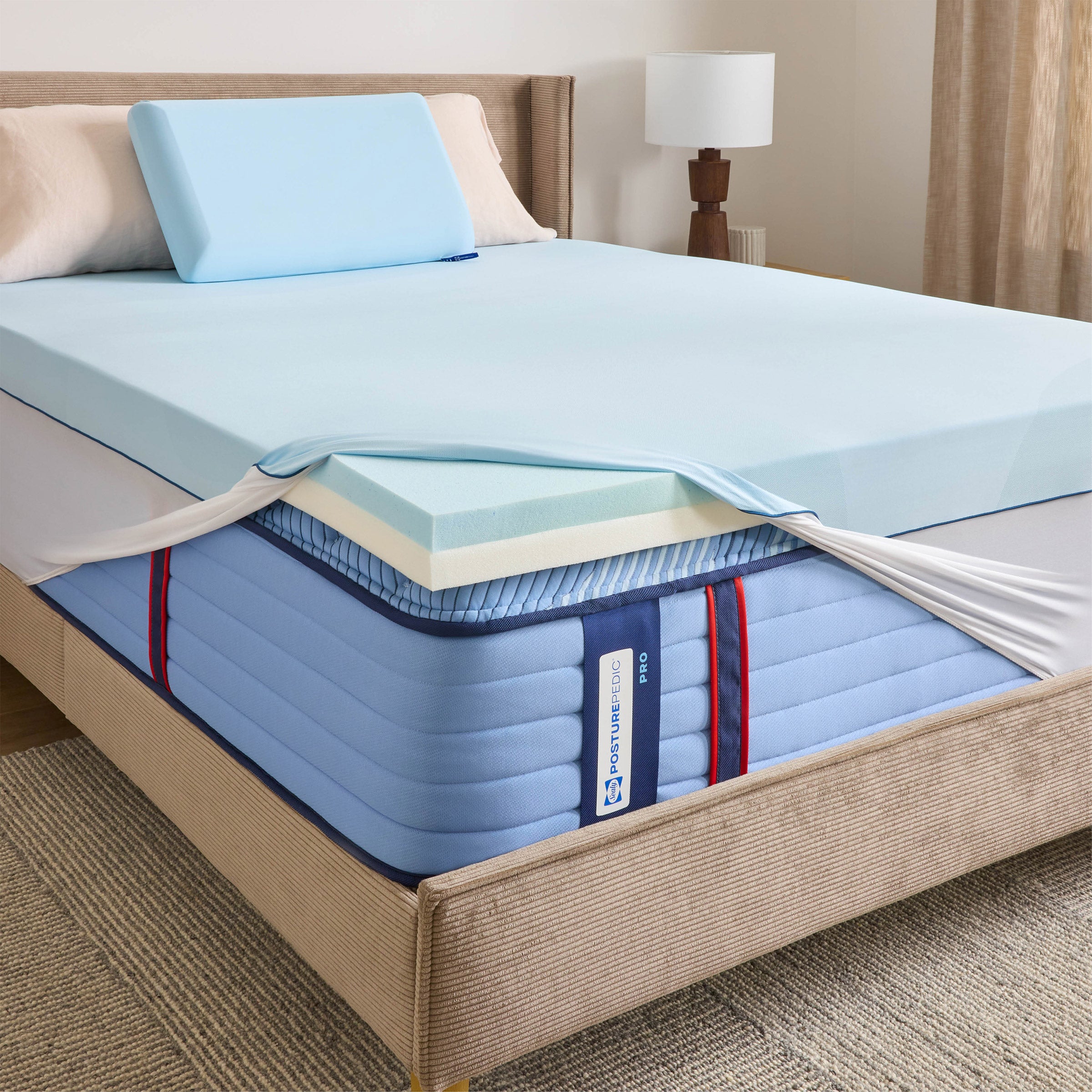 Sealy Posturepedic Dual Airflow Memory Foam Mattress Topper | Costco