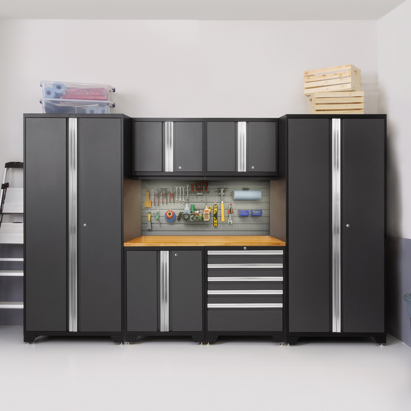 NewAge Products Pro 3.0 Series Storage Cabinet 7-piece Set