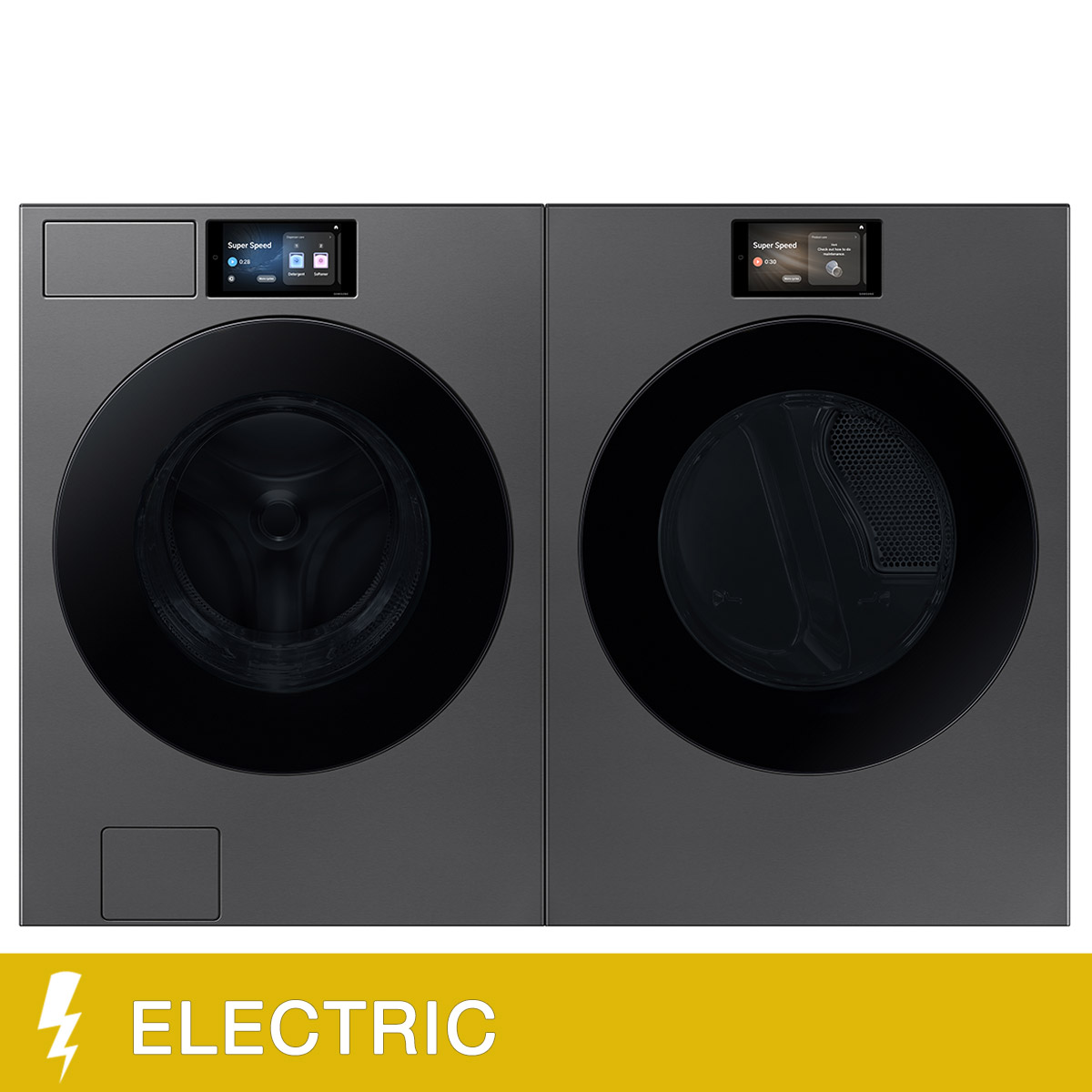 Samsung Laundry Bundle 6.1 cu ft. Front Load Washer and 7.6 cu ft. Electric Dryer 