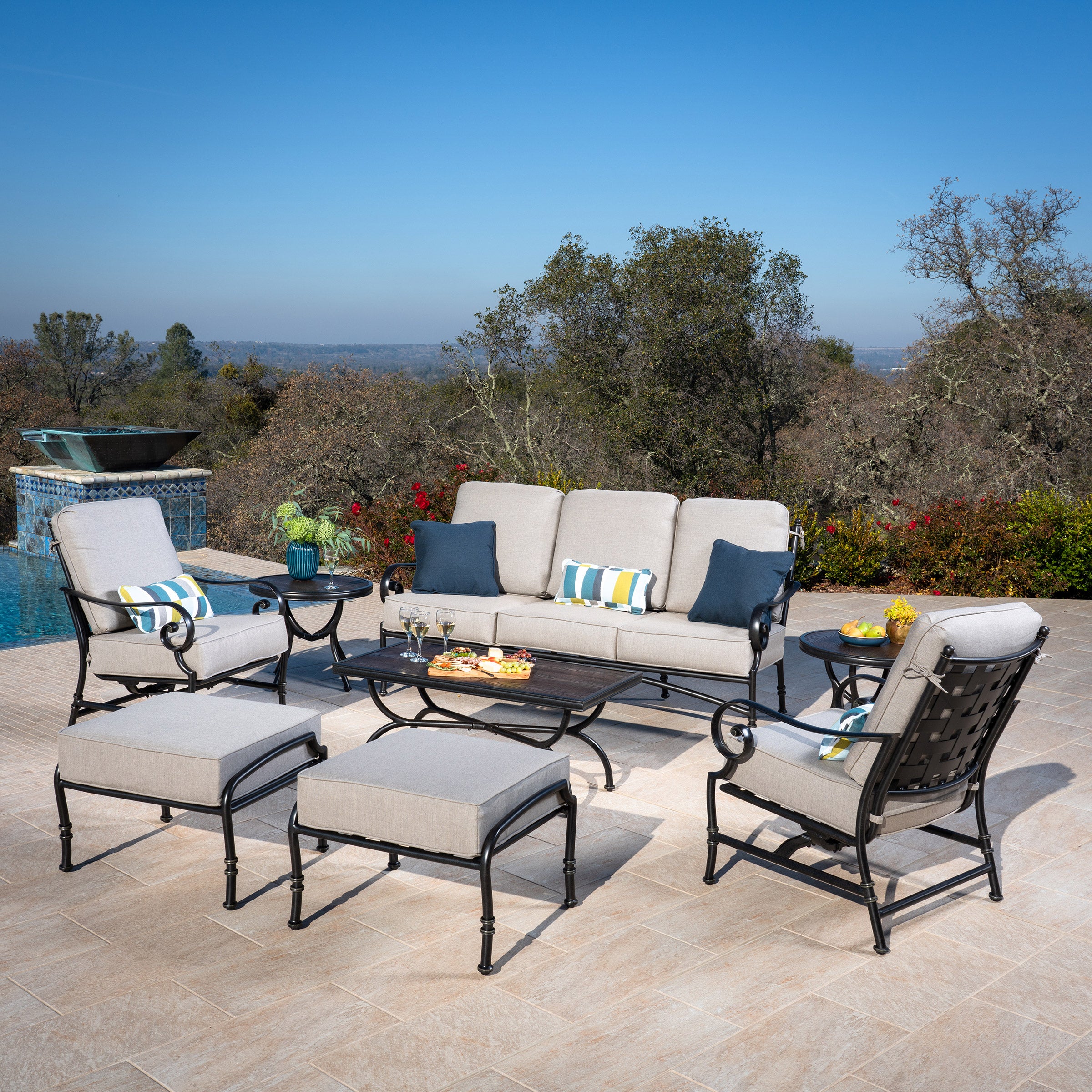 Woodhaven 8-piece Deep Seating Set | Costco
