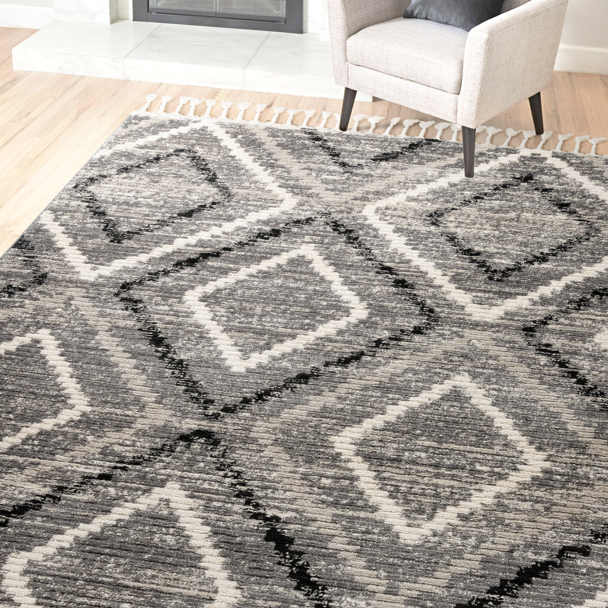 Rowan Area Rug, Janan, Gray | Costco